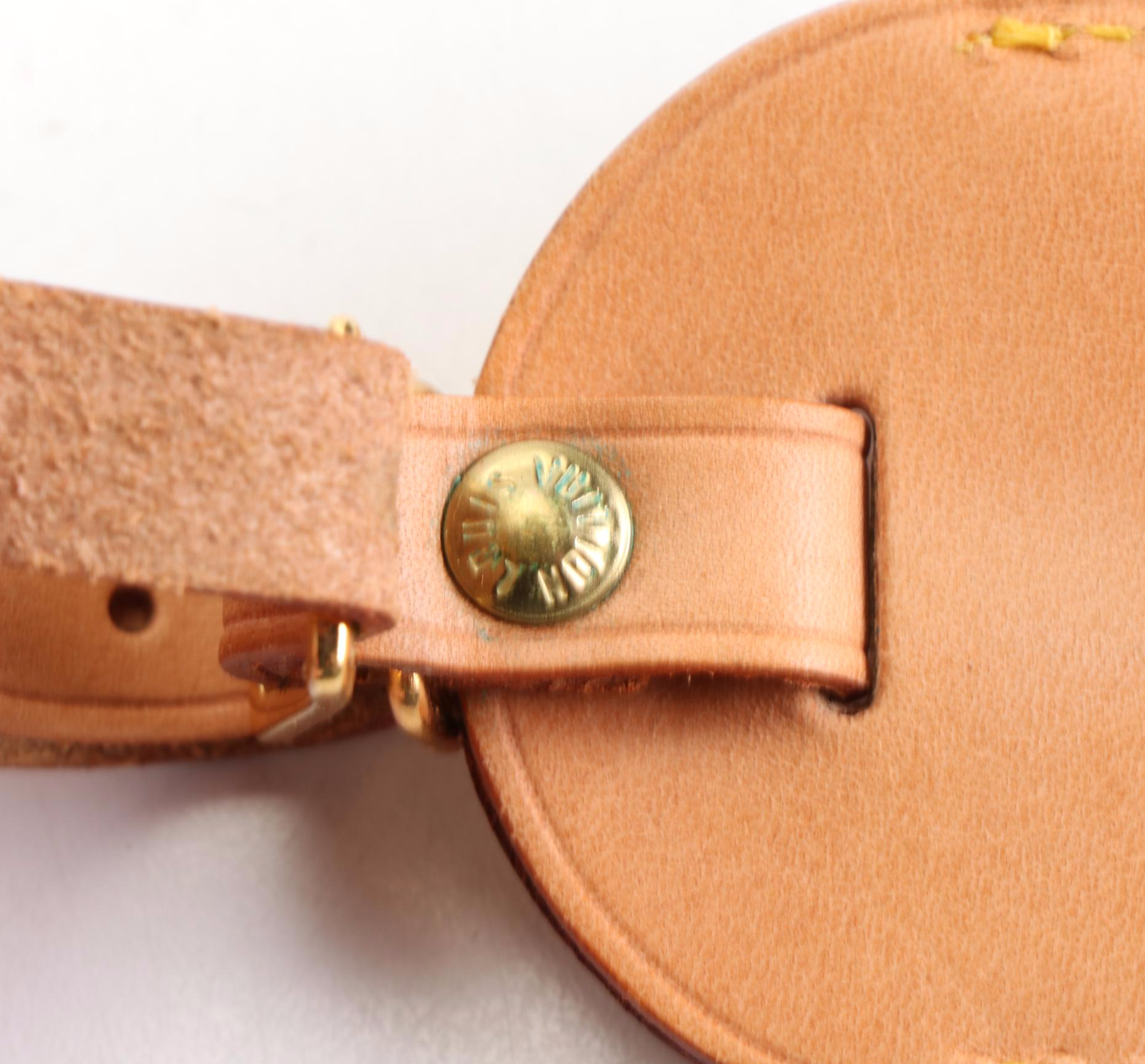 Louis Vuitton Luggage Tag in Vachetta Leather