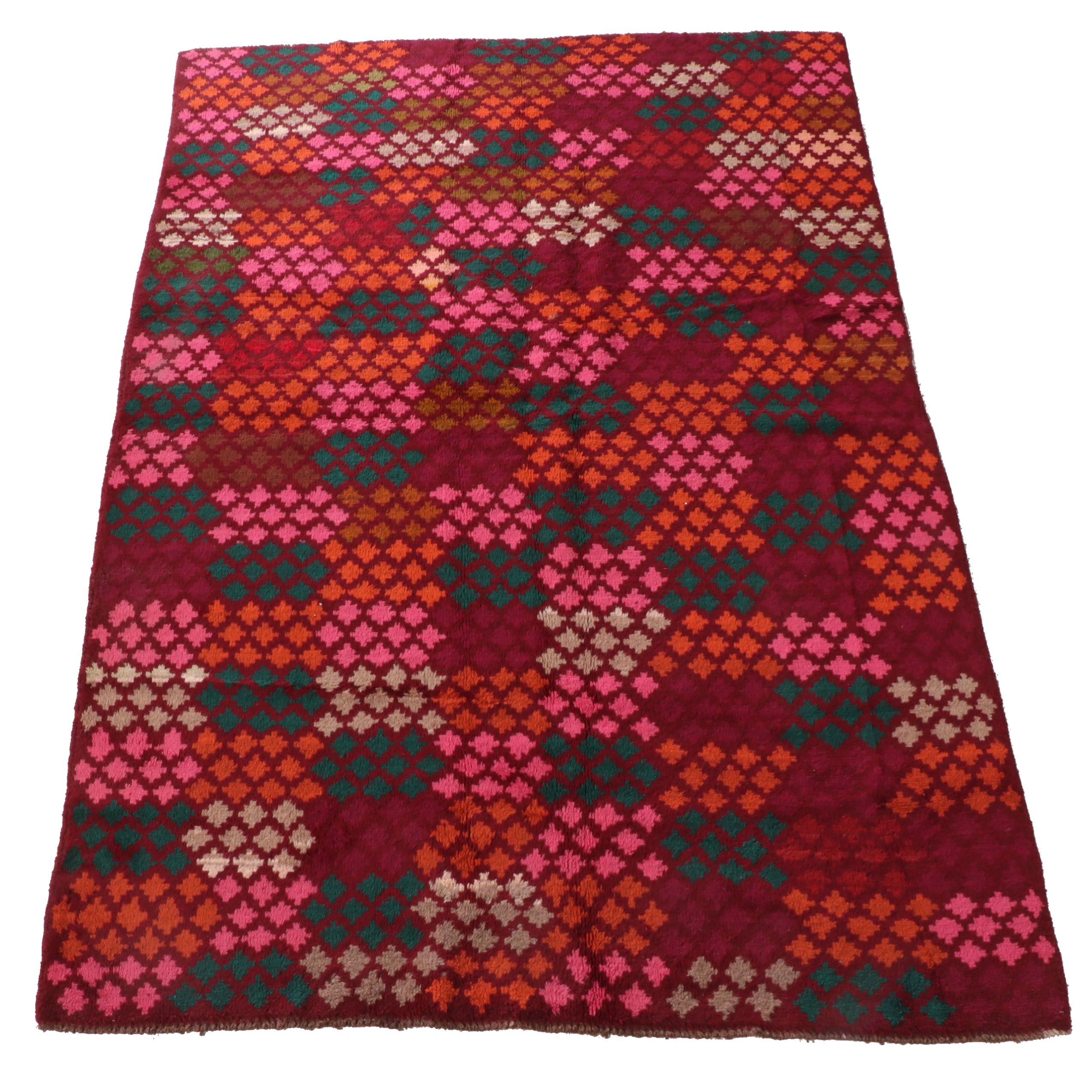 5'10 x 8'8 Hand-Knotted Indo-Persian Gabbeh Area Rug