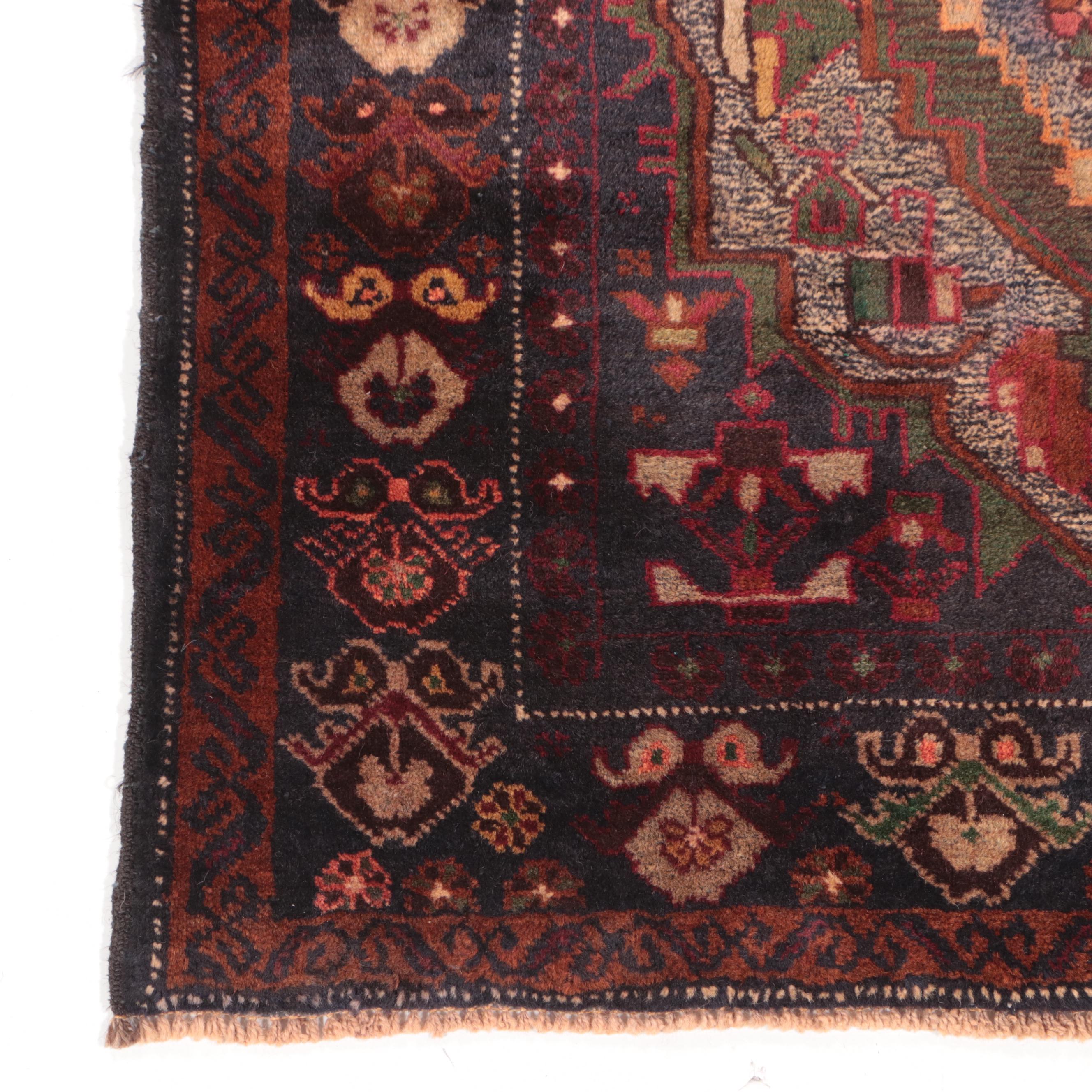 3'1 x 5'1 Hand-Knotted Afghan Baluch Area Rug