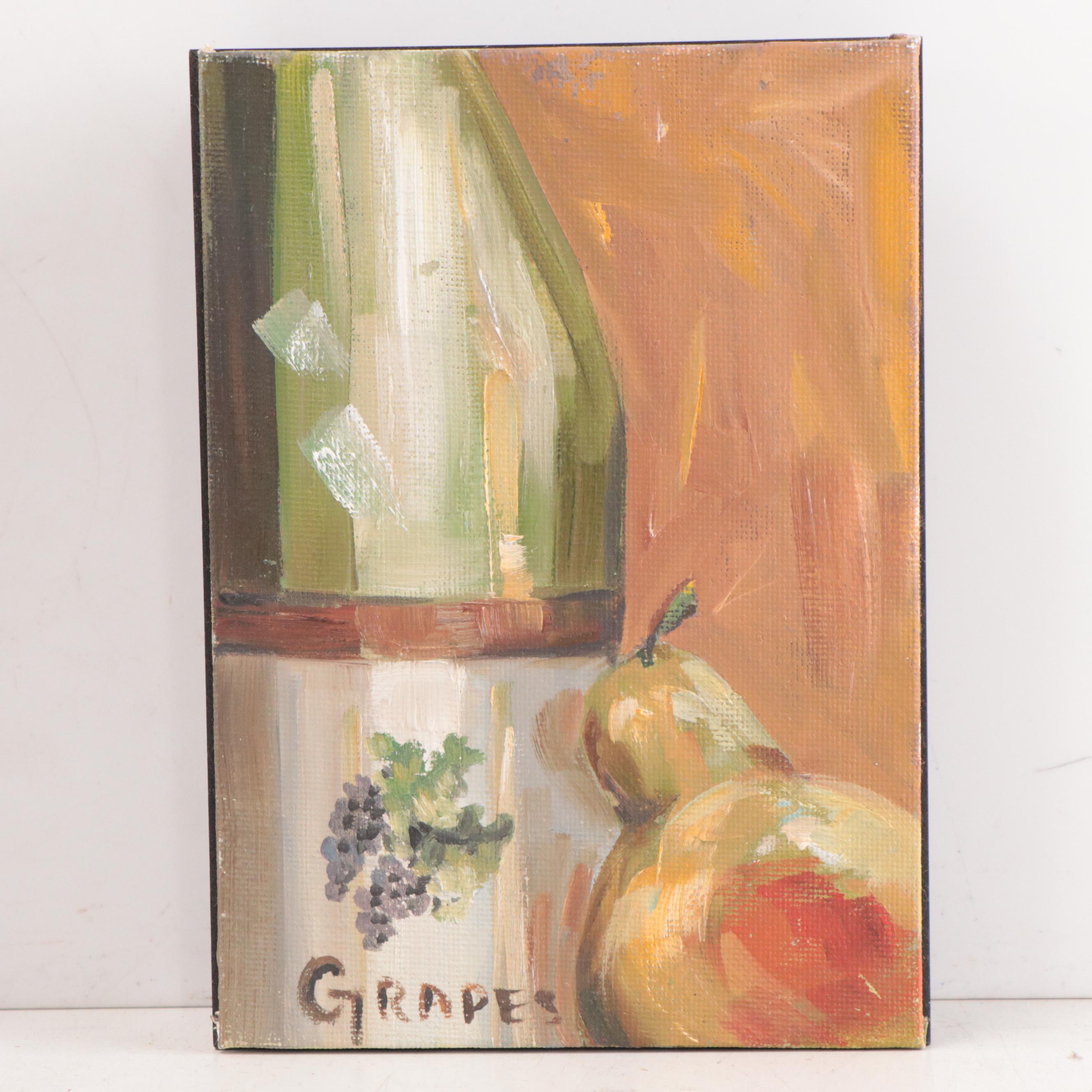 Heather A. French Oil Paintings of Wine Bottles