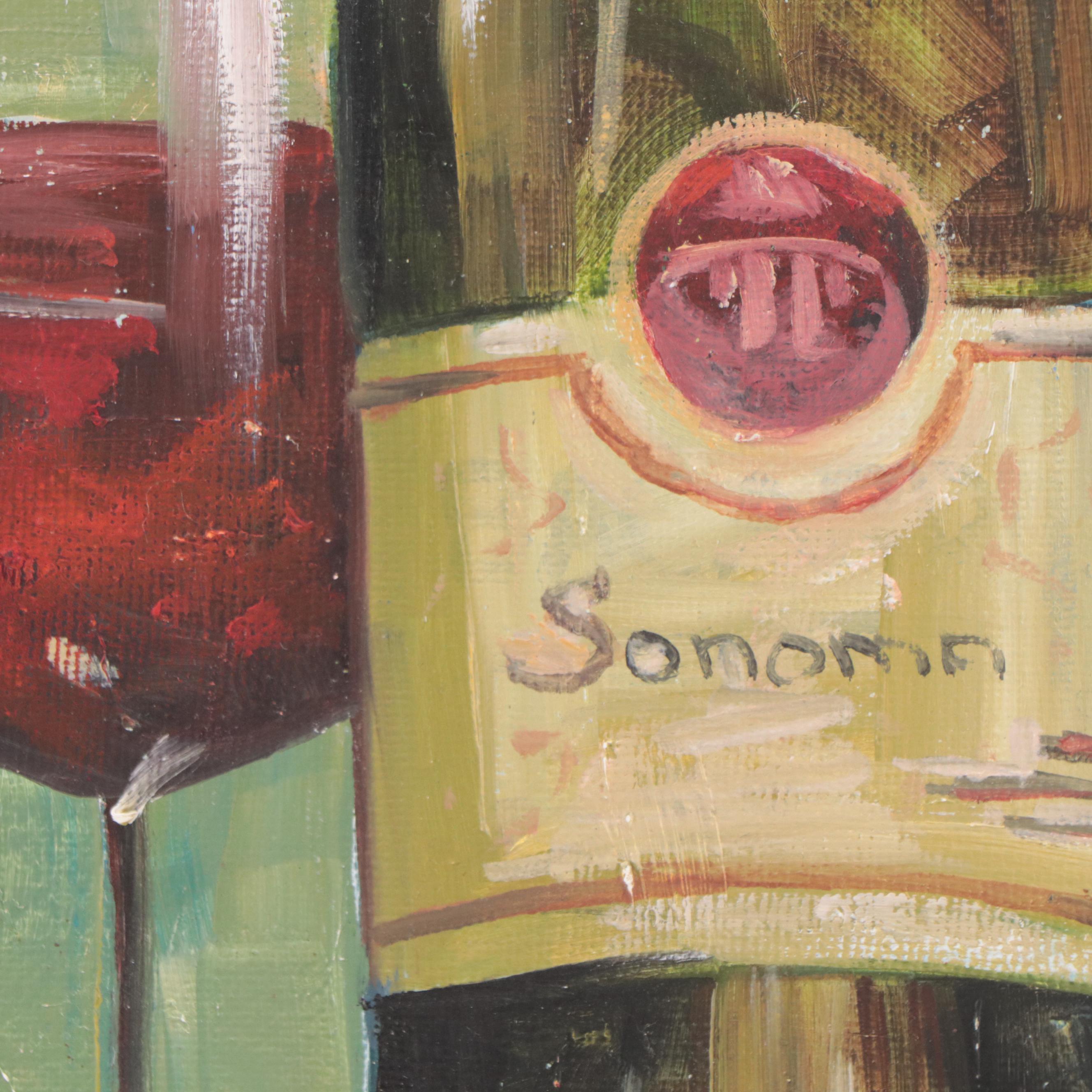 Heather A. French Oil Paintings of Wine Bottles