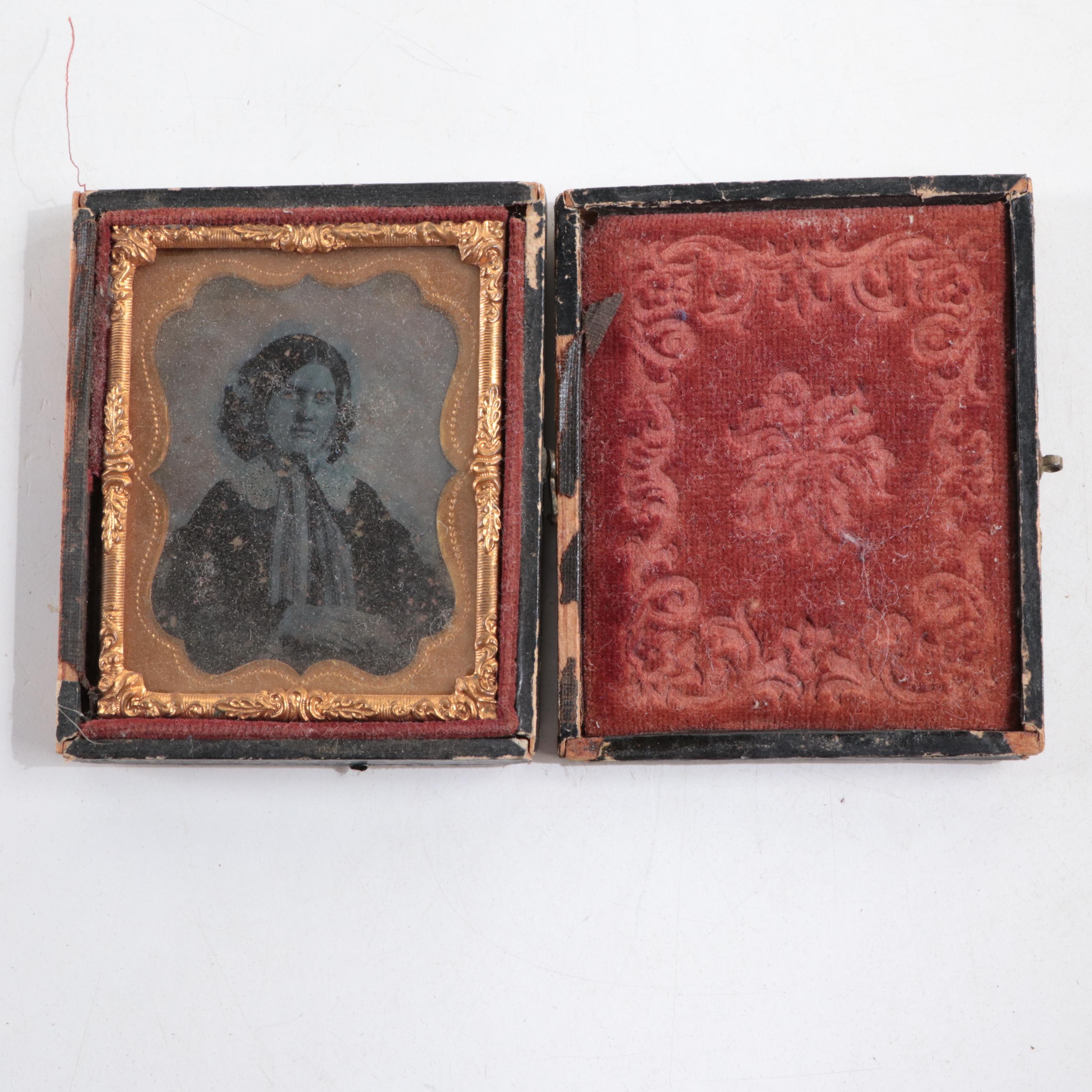 Ambrotype and Tintype Portrait Photographs with Doll, Mid to Late 19th Century