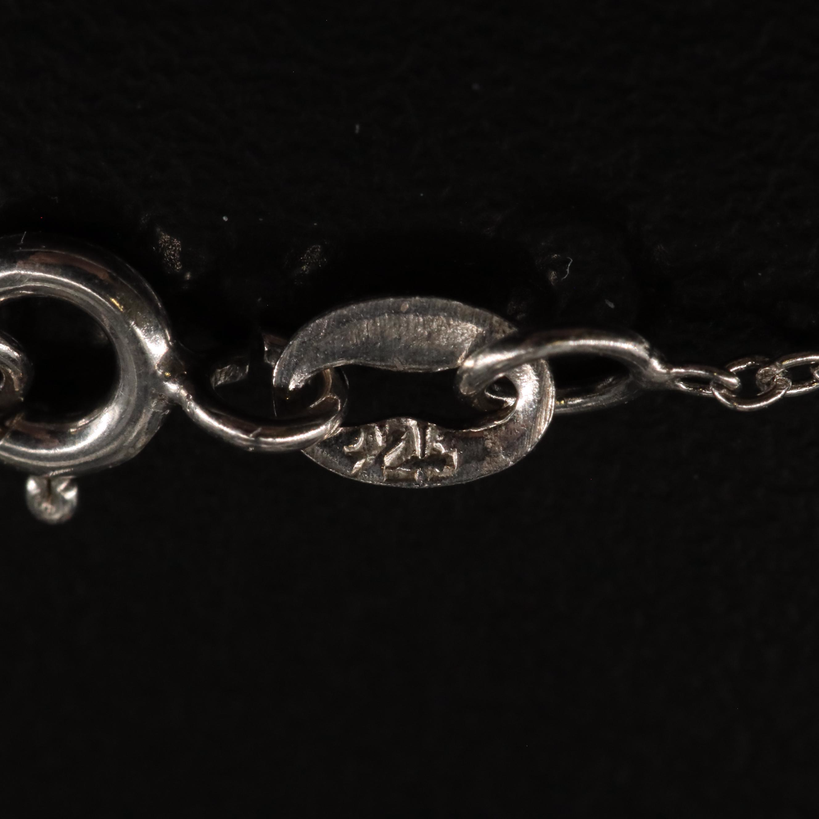 Sterling Smoky Quartz Pendant Necklace