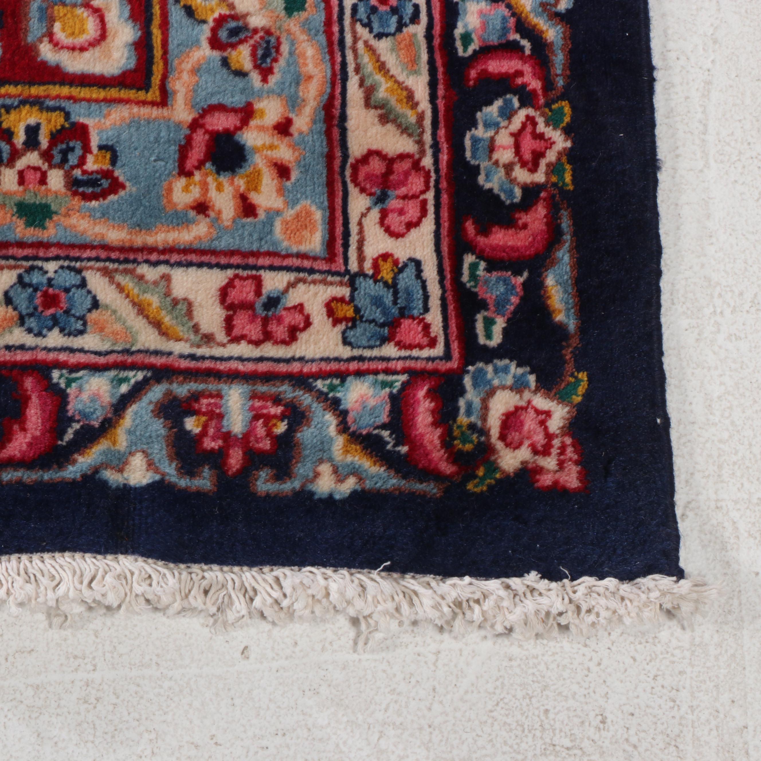 11'7 x 16'3 Hand-Knotted Persian Kashan Room Sized Rug