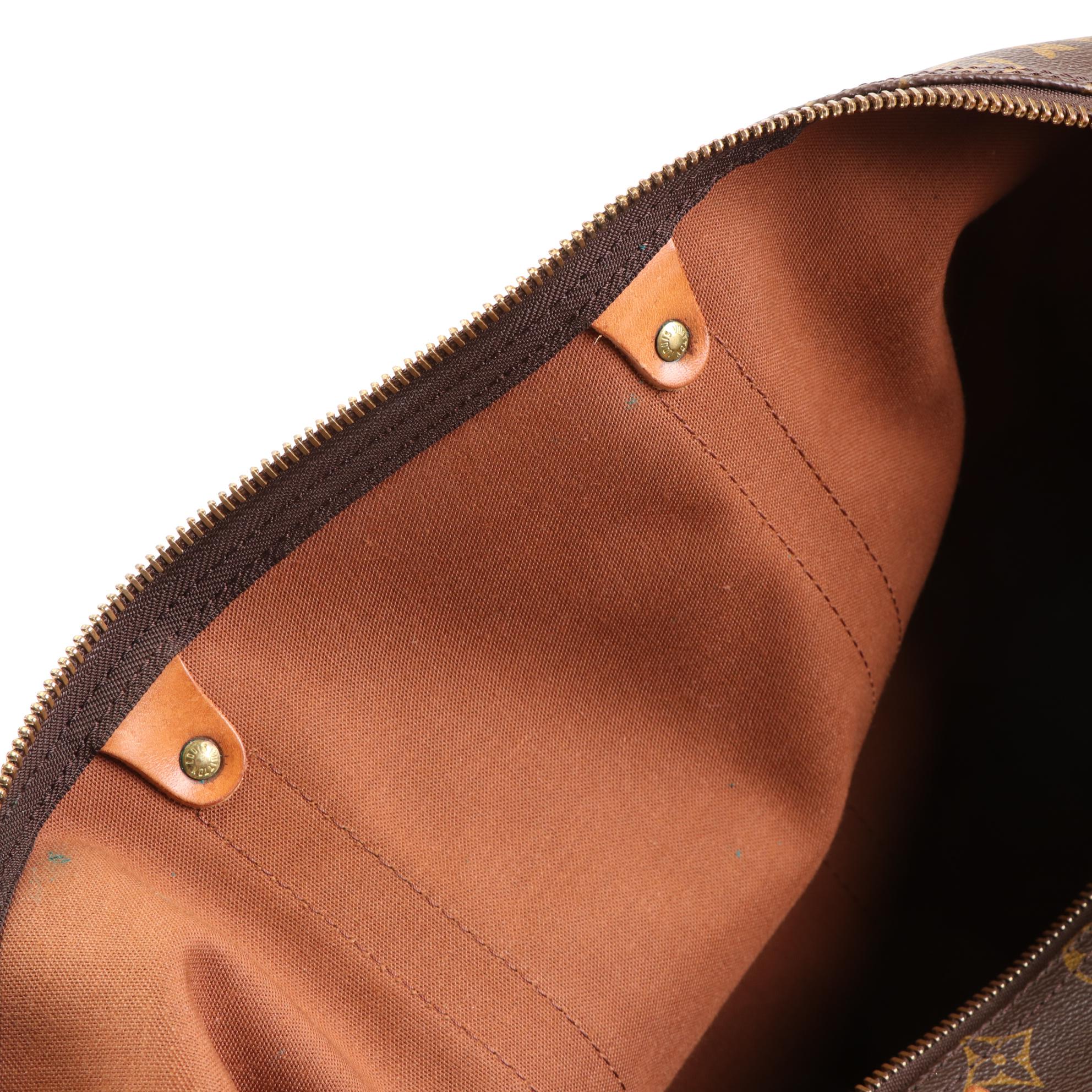 Louis Vuitton Keepall 50 in Monogram Canvas and Vachetta Leather