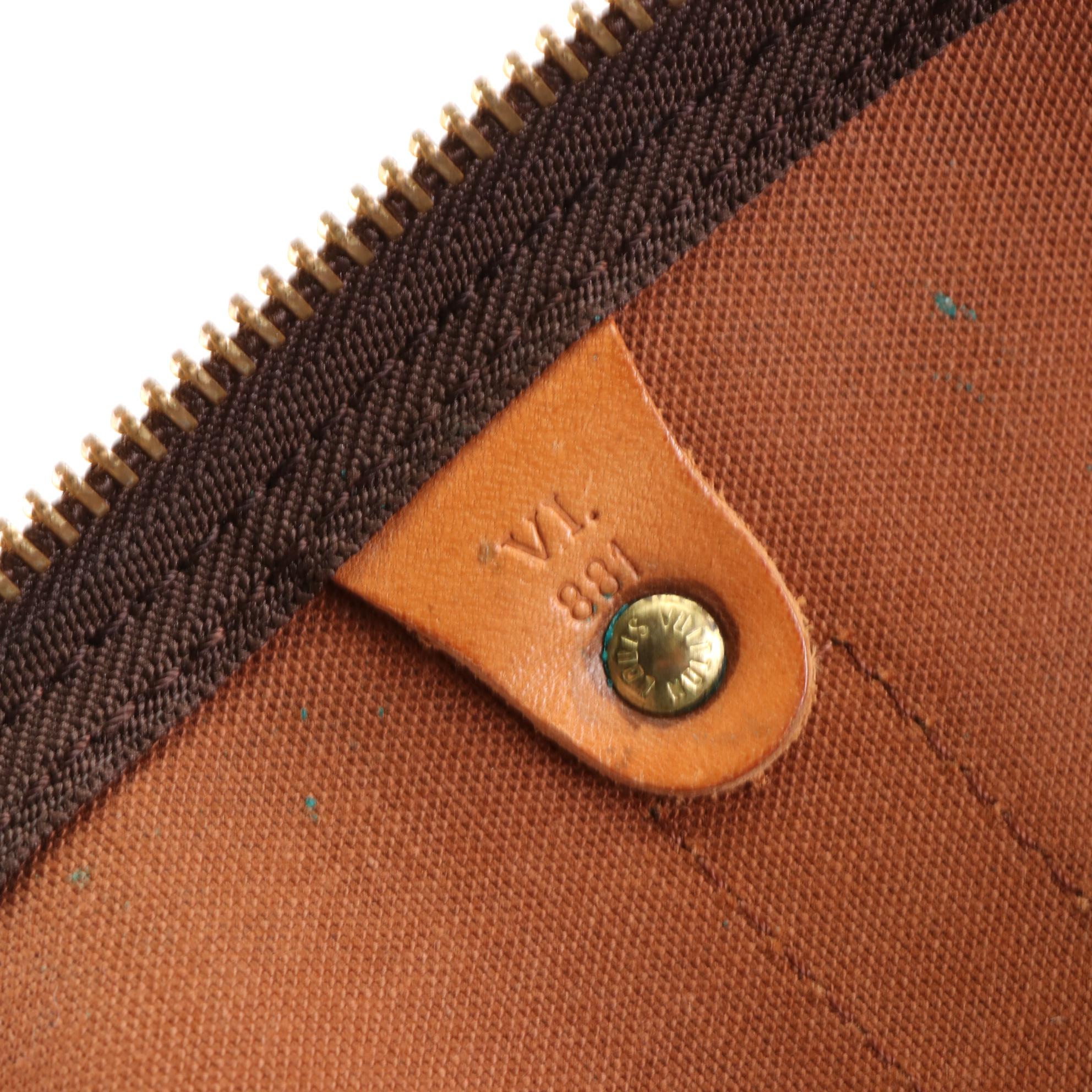 Louis Vuitton Keepall 50 in Monogram Canvas and Vachetta Leather