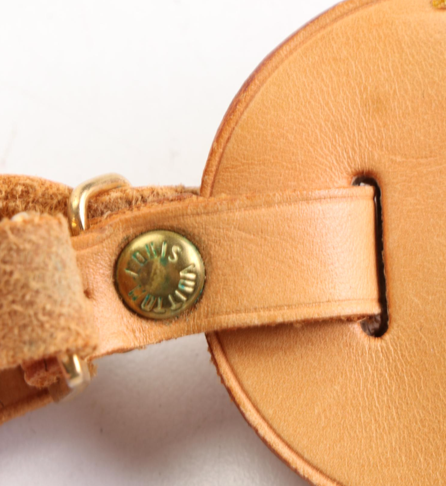 Louis Vuitton Luggage Tag in Vachetta Leather