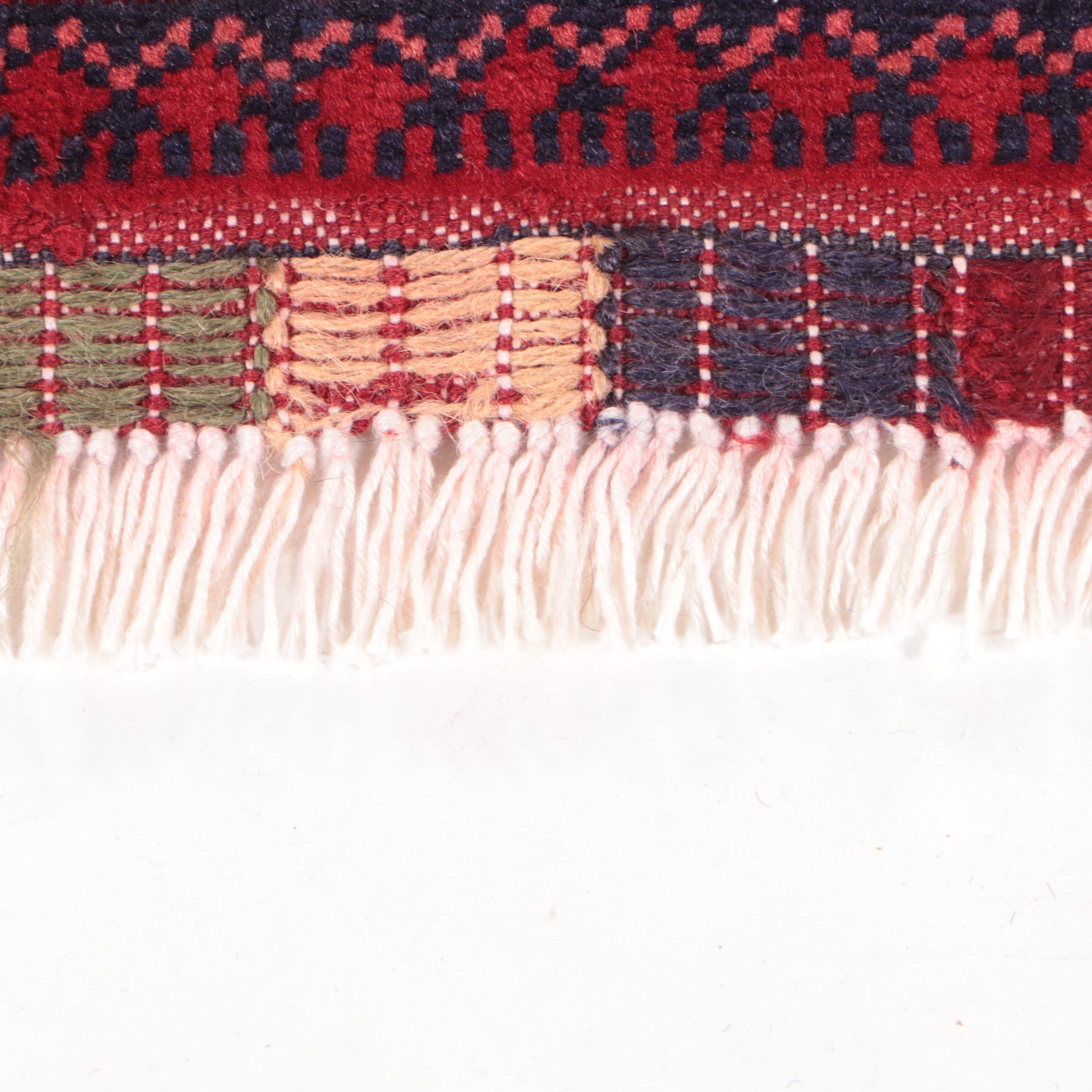 1'9 x 5'7 Hand-Knotted Afghan Kunduz Carpet Runner