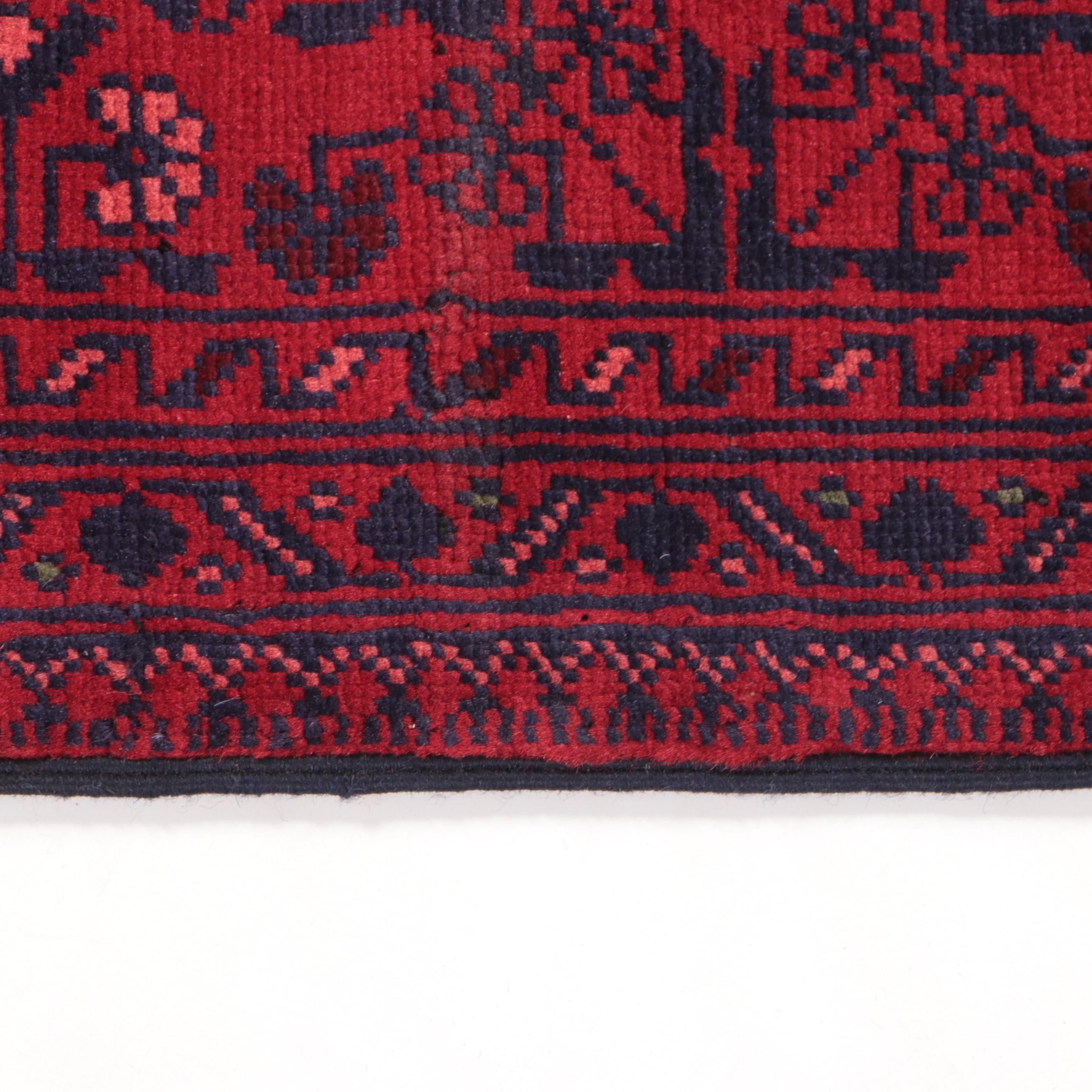 1'9 x 5'7 Hand-Knotted Afghan Kunduz Carpet Runner