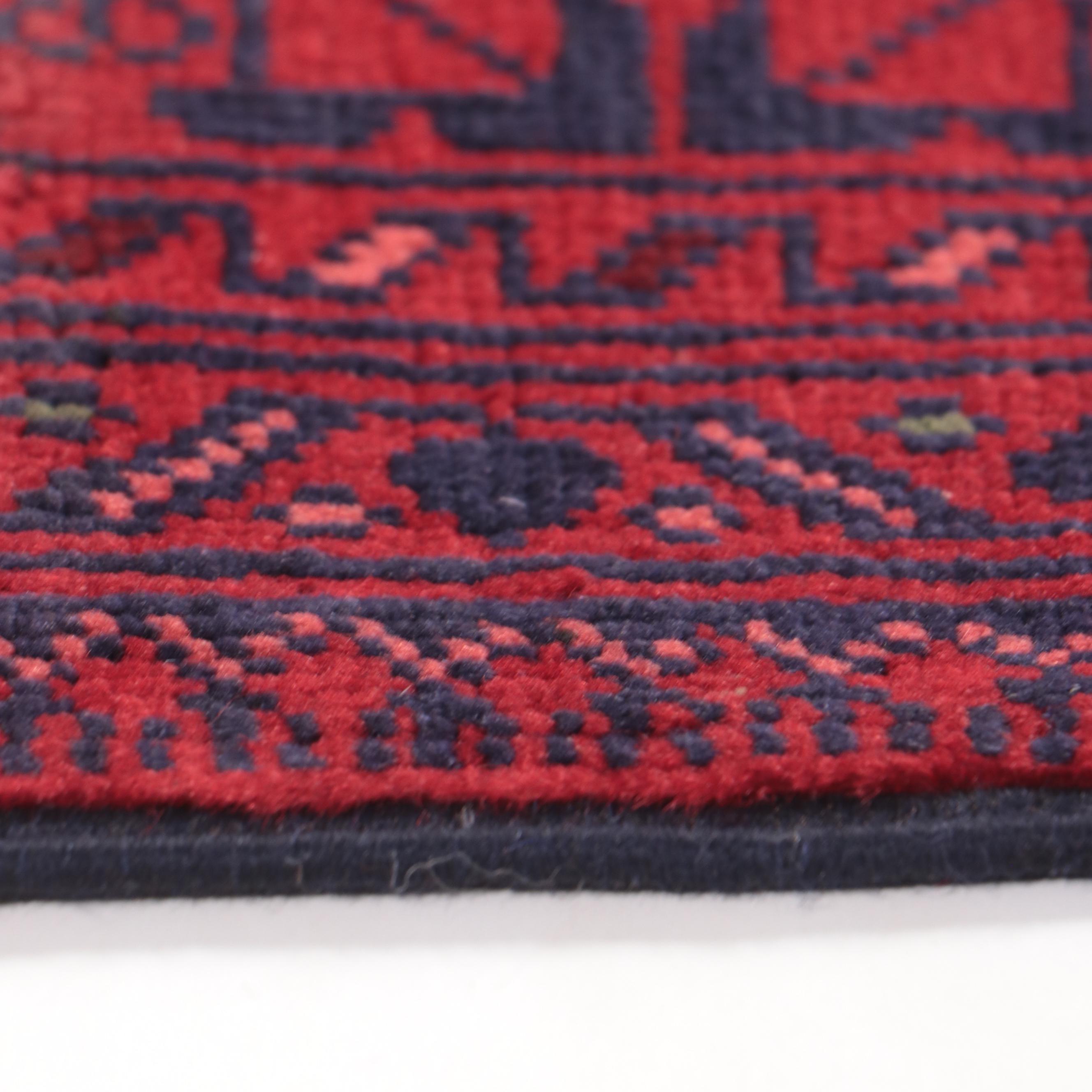 1'9 x 5'7 Hand-Knotted Afghan Kunduz Carpet Runner