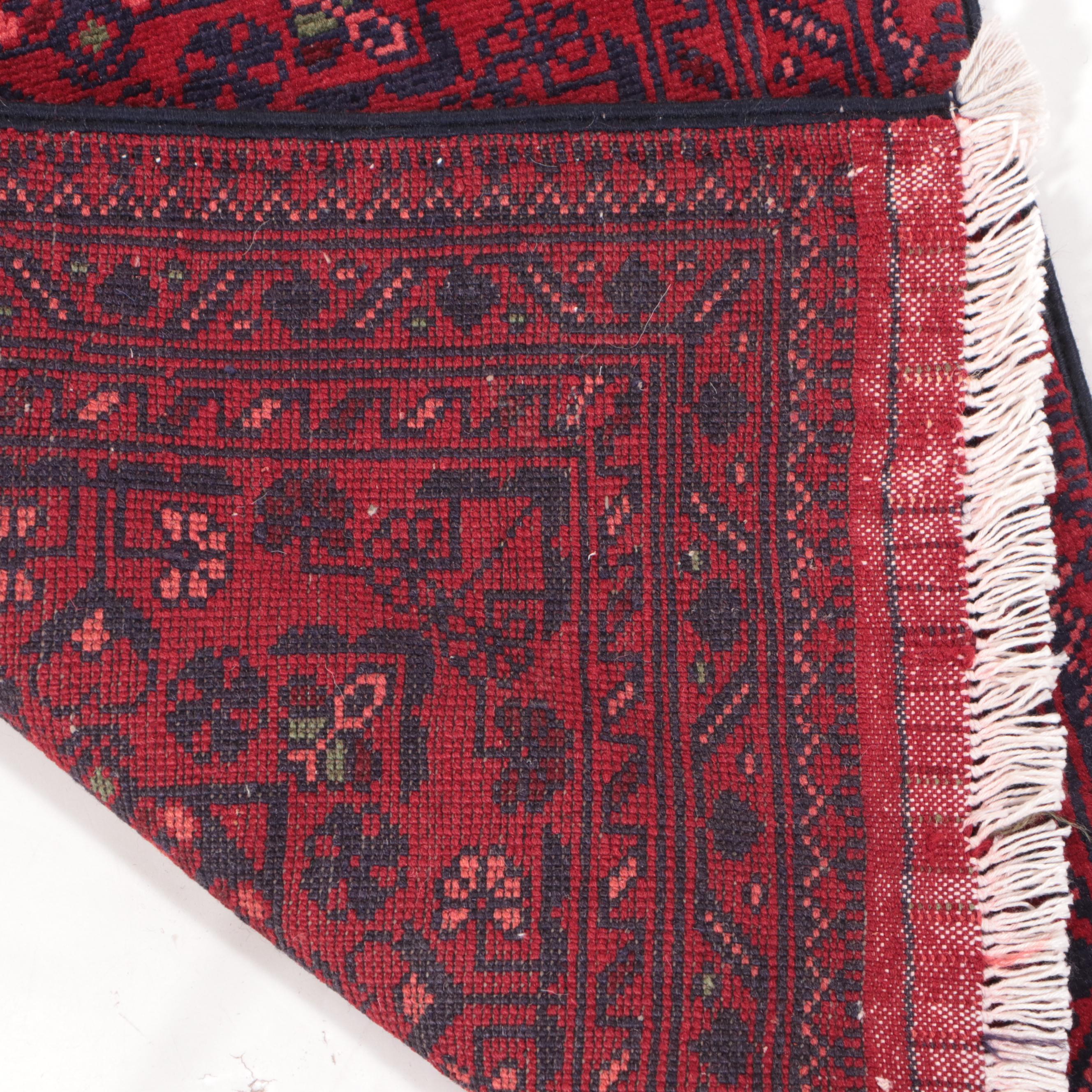 1'9 x 5'7 Hand-Knotted Afghan Kunduz Carpet Runner