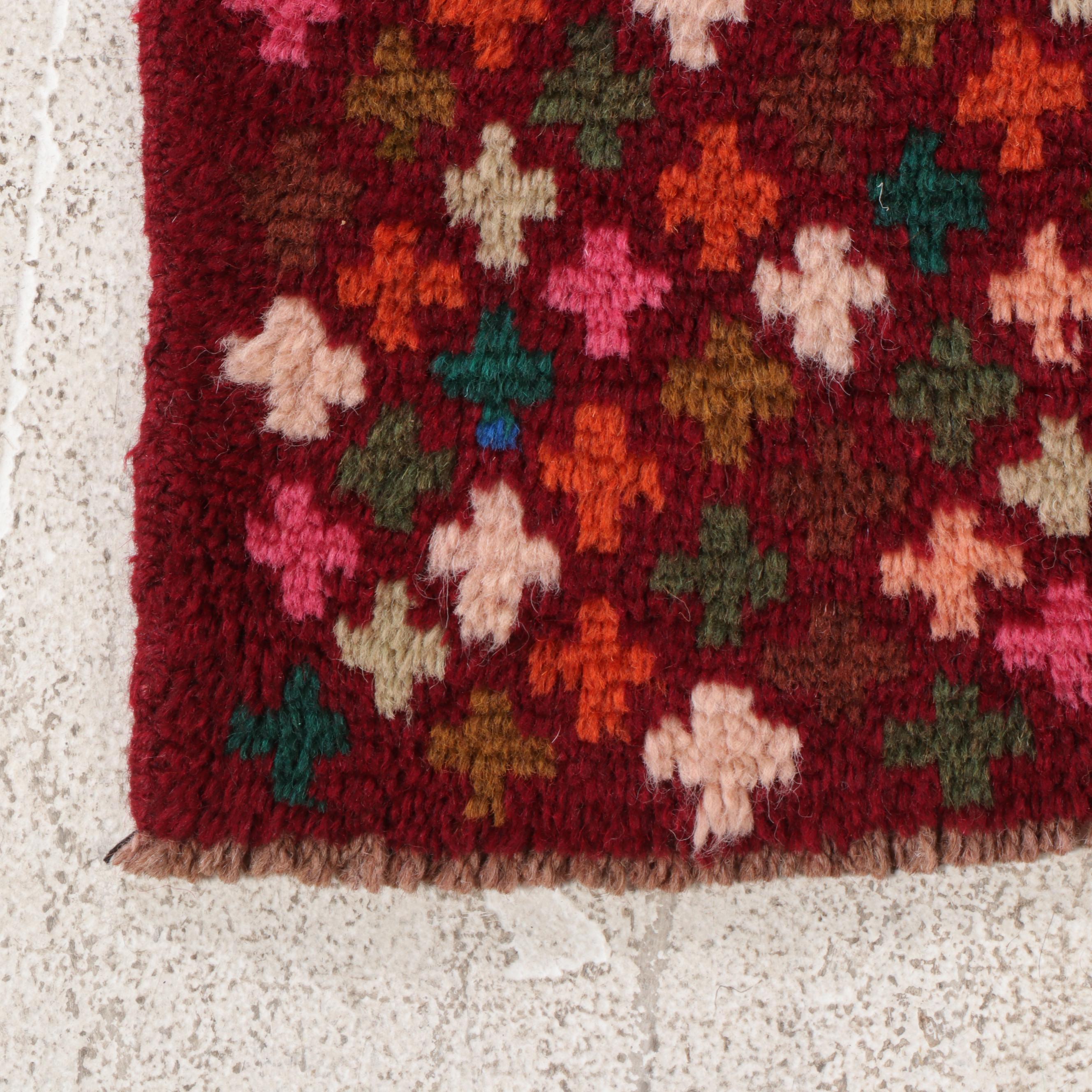 6'4 x 8'2 Hand-Knotted Indo-Persian Gabbeh Area Rug