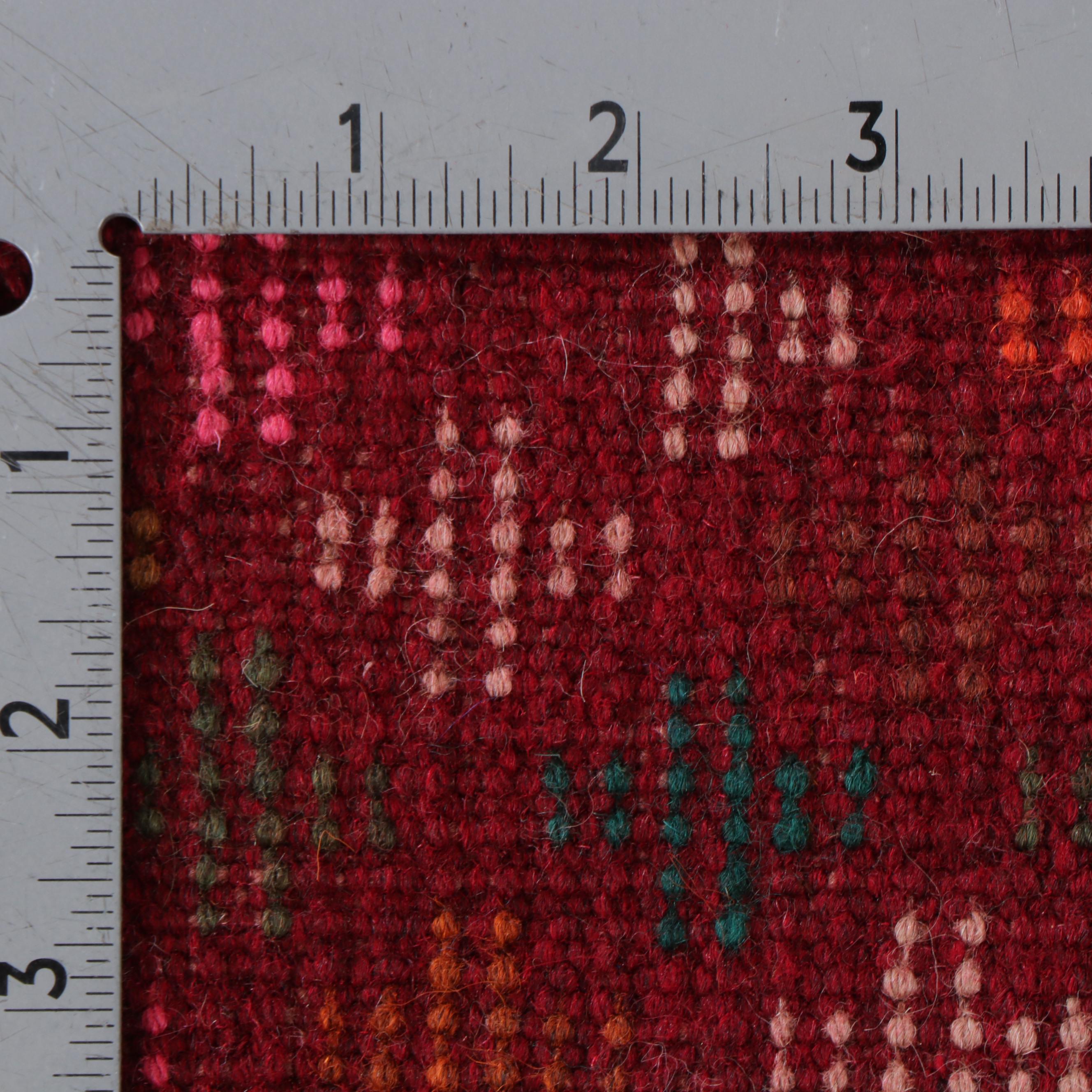 6'4 x 8'2 Hand-Knotted Indo-Persian Gabbeh Area Rug