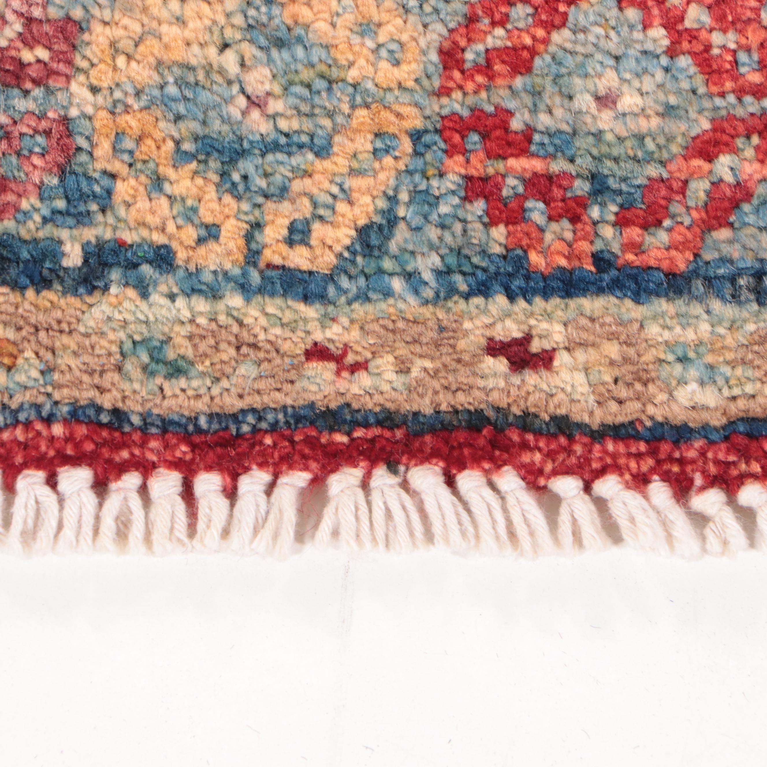 1'9 x 3'6 Hand-Knotted Indo-Caucasian Kazak Accent Rug