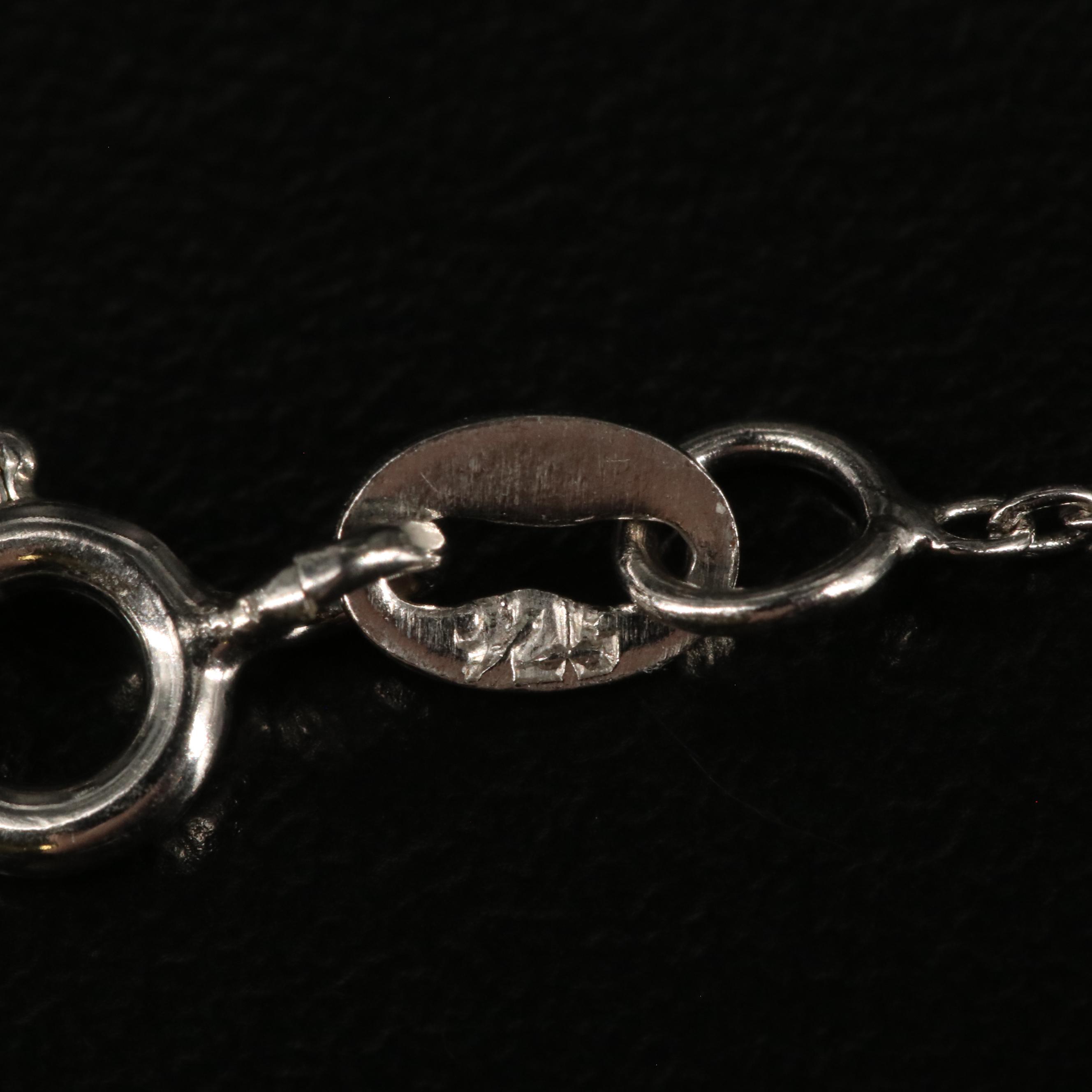 Sterling White Topaz Pendant Necklace