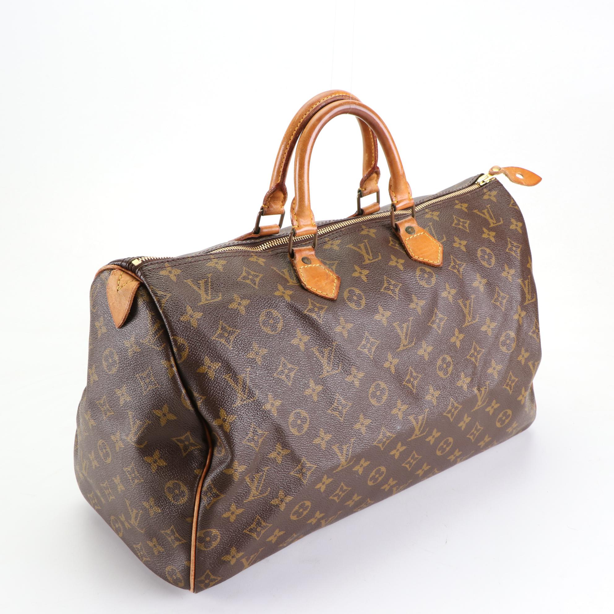 Louis Vuitton Speedy 40 in Monogram Canvas and Vachetta Leather