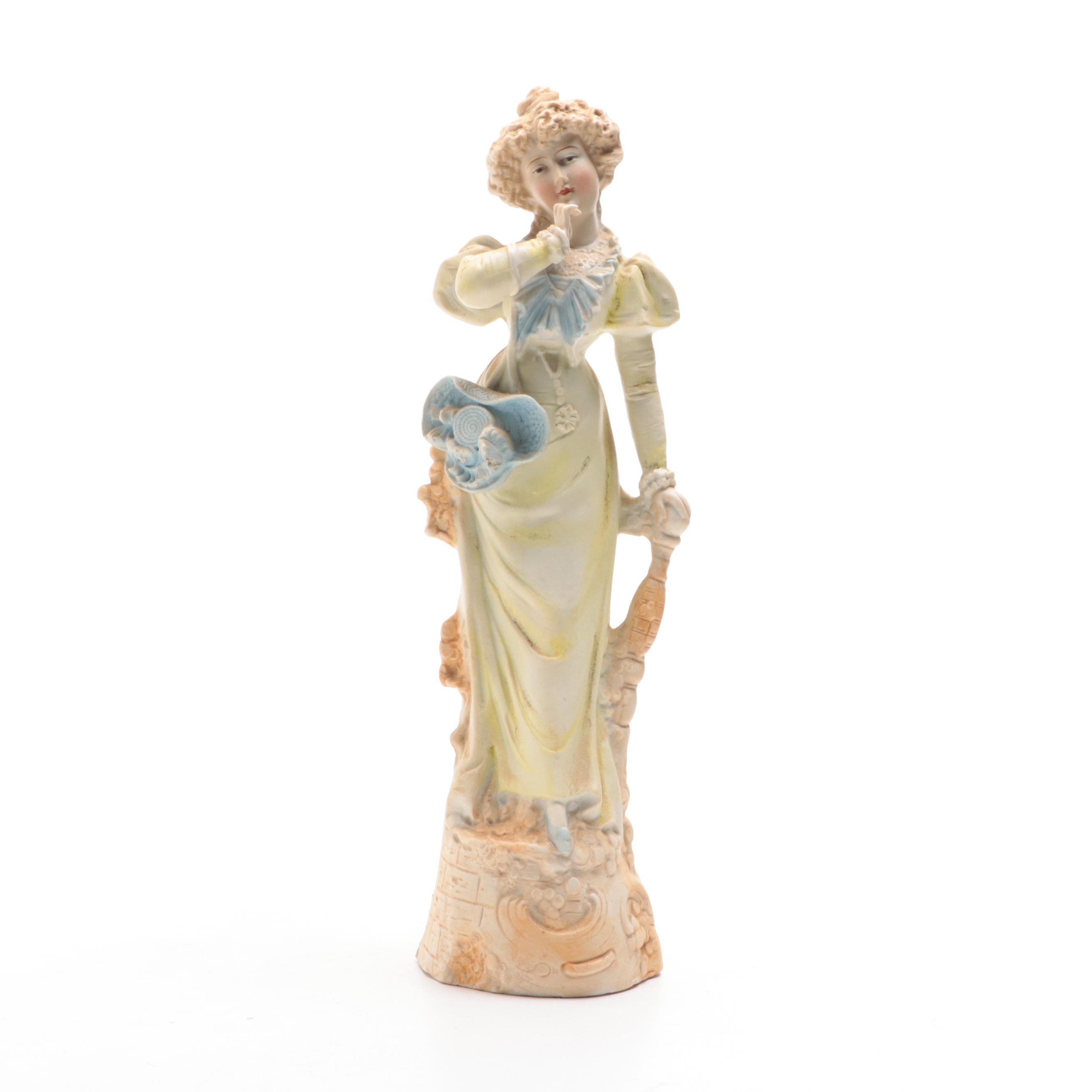 German Style and Other Courting Couple Figurines, Early to Mid-20th Century