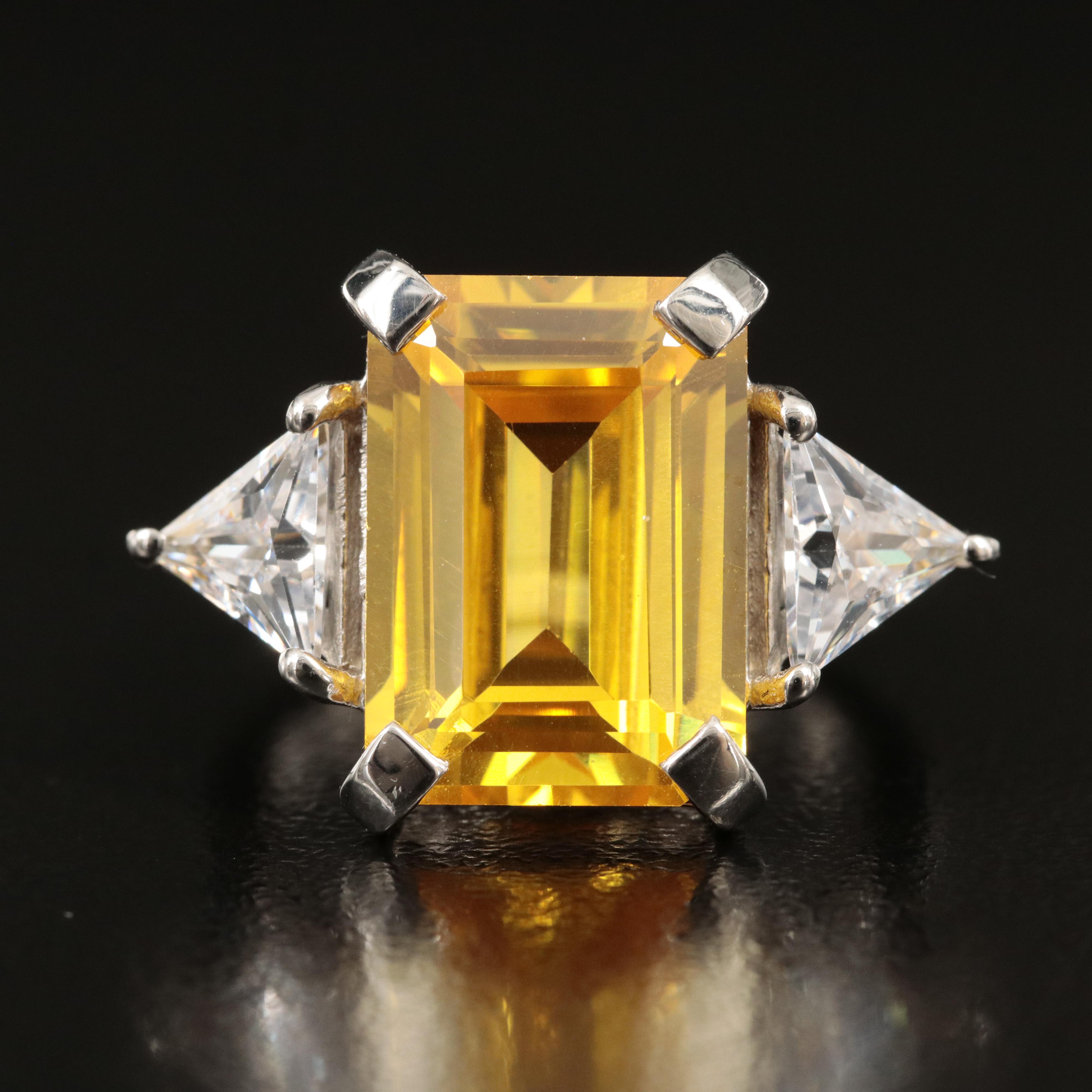 Sterling Cubic Zirconia Ring