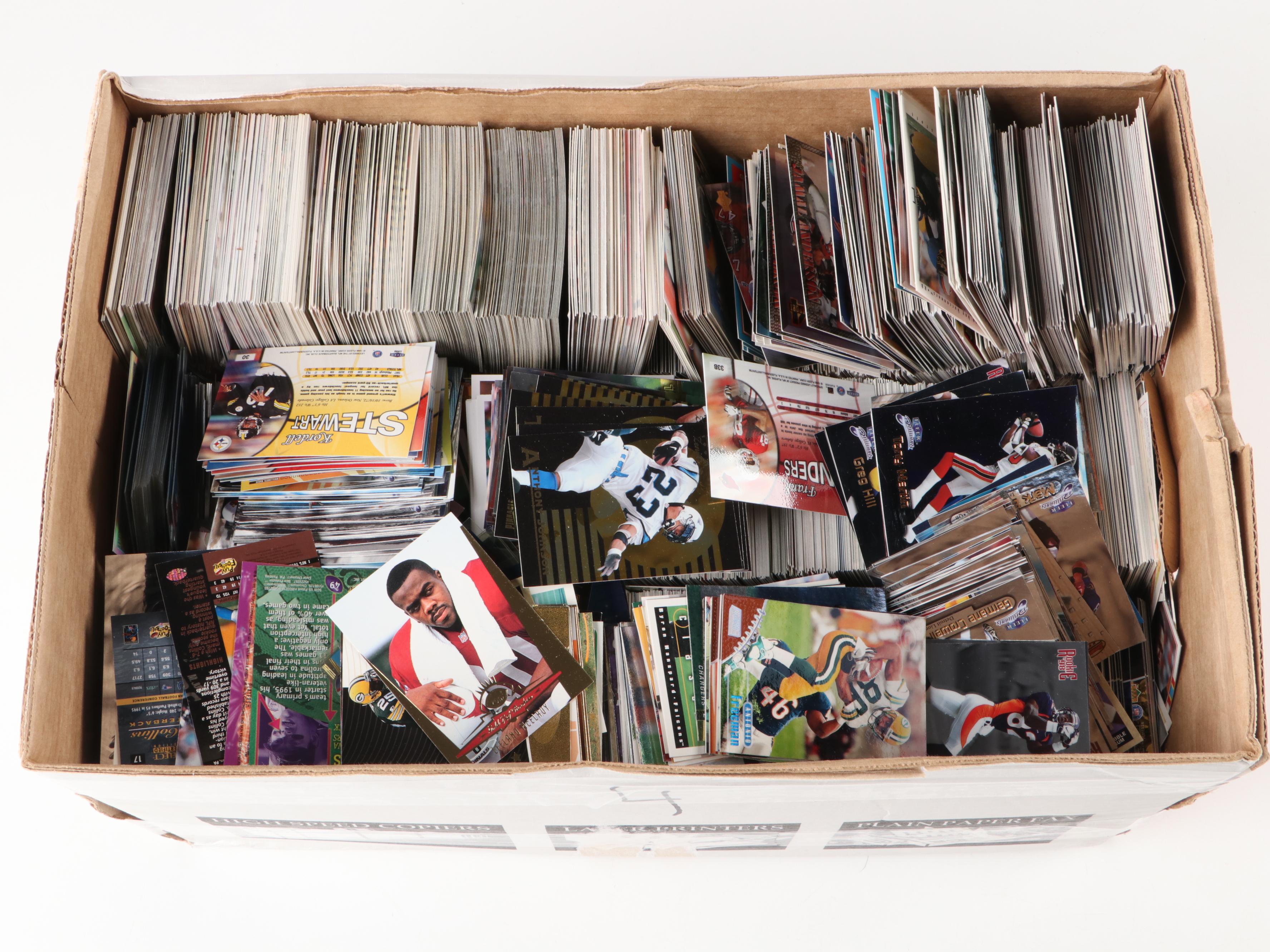 Mosaic With Other Football Cards, Cam Newton, Josh Allen, and More, 1980s–2020s