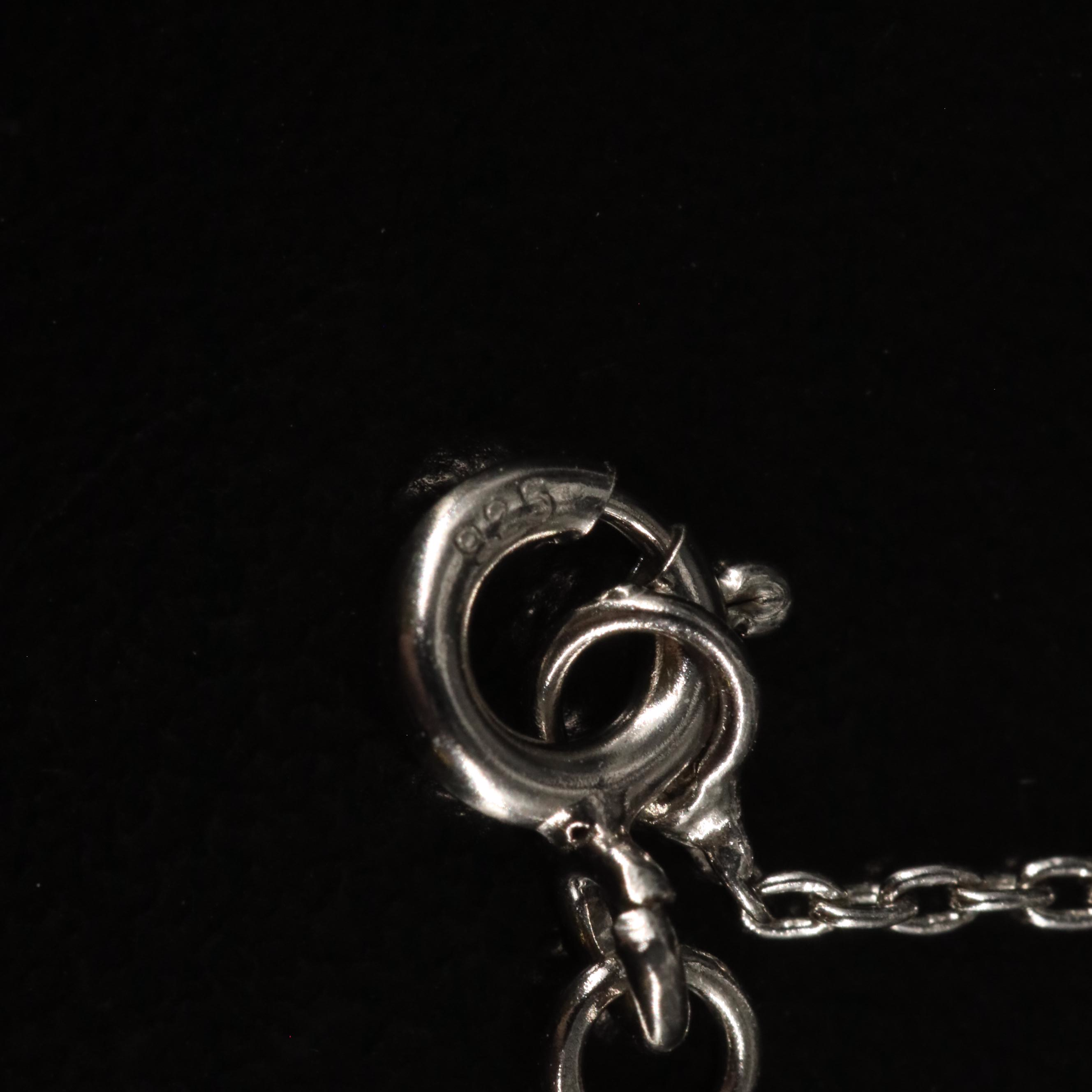 Sterling Jasper, Citrine, Garnet, and Additional Gemstones Pendant Necklace