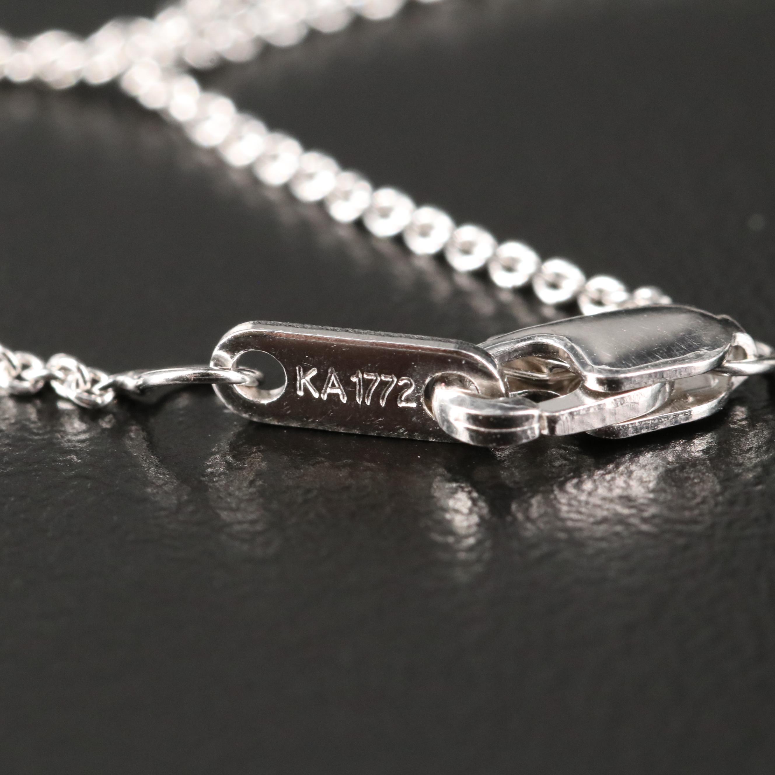 Sterling Garnet and Sapphire Pendant Necklace