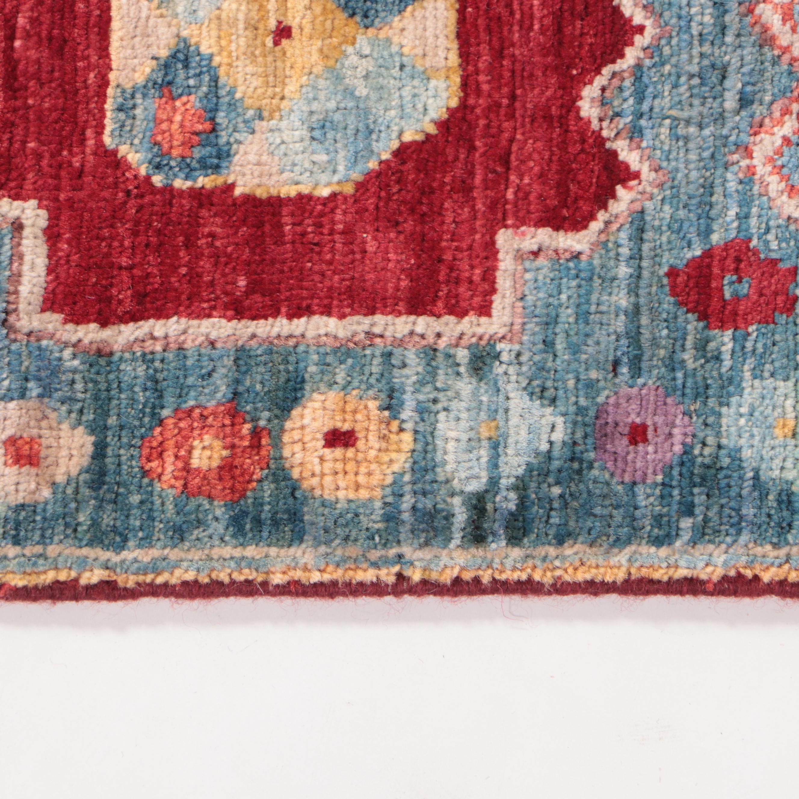 1'8 x 3'8 Hand-Knotted Caucasian Kazak Accent Rug