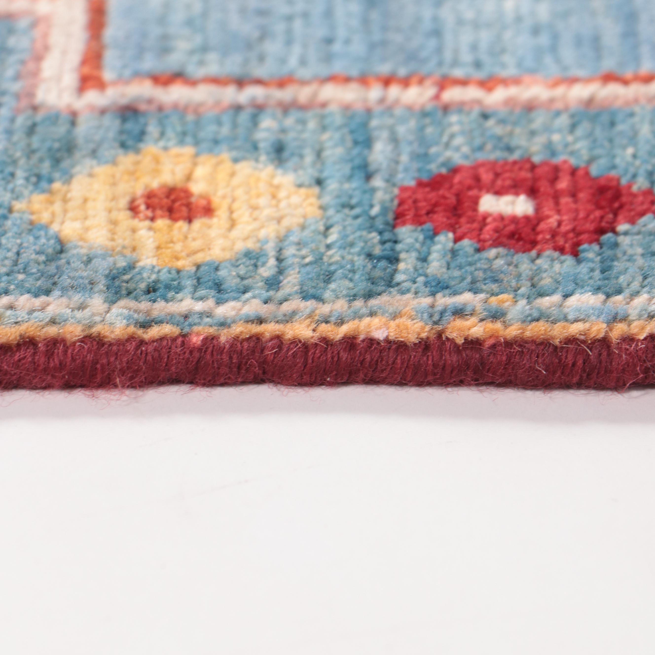 1'8 x 3'8 Hand-Knotted Caucasian Kazak Accent Rug