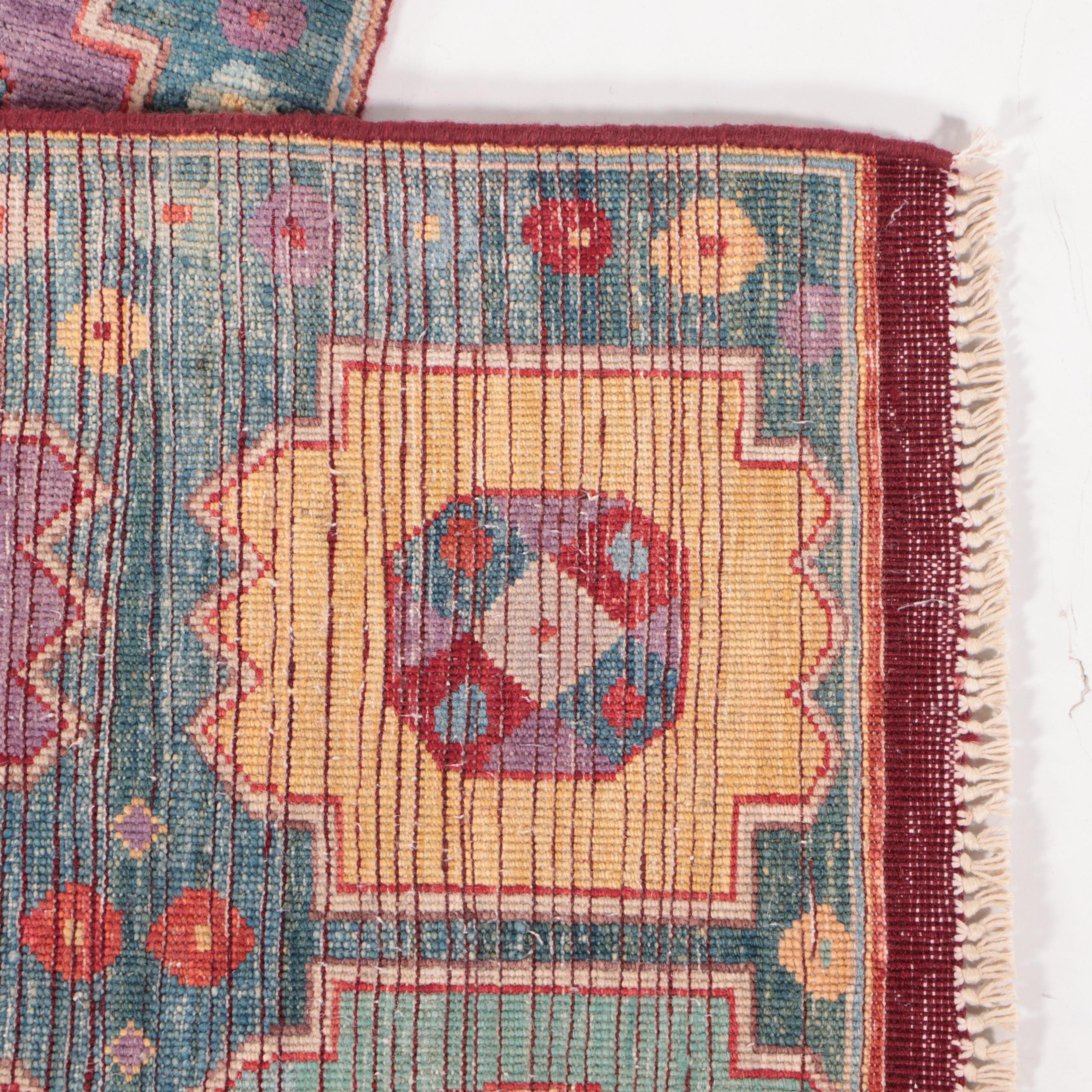 1'8 x 3'8 Hand-Knotted Caucasian Kazak Accent Rug