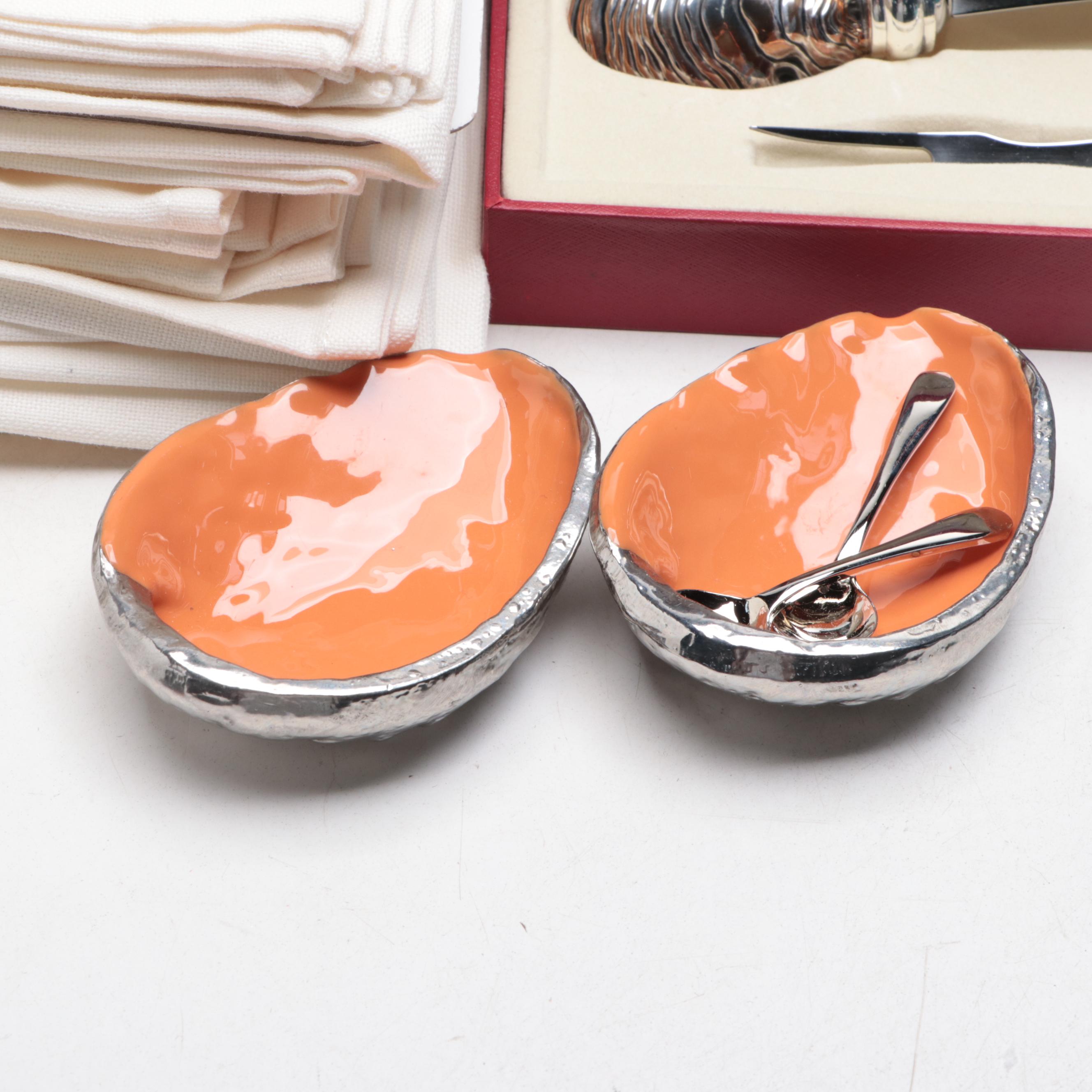 Marine Animal Themed Tableware Including Richard Bramble Serving Platter