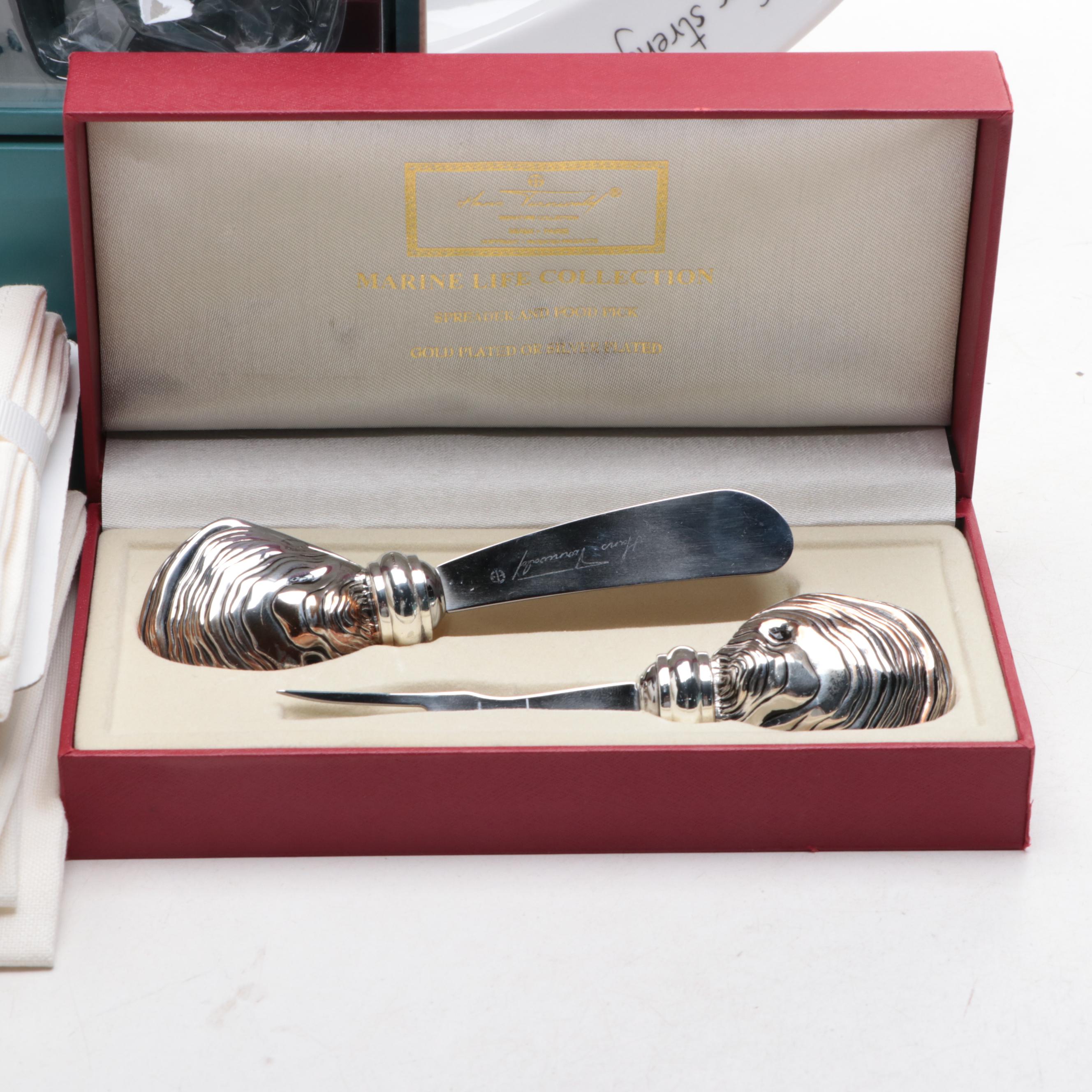 Marine Animal Themed Tableware Including Richard Bramble Serving Platter