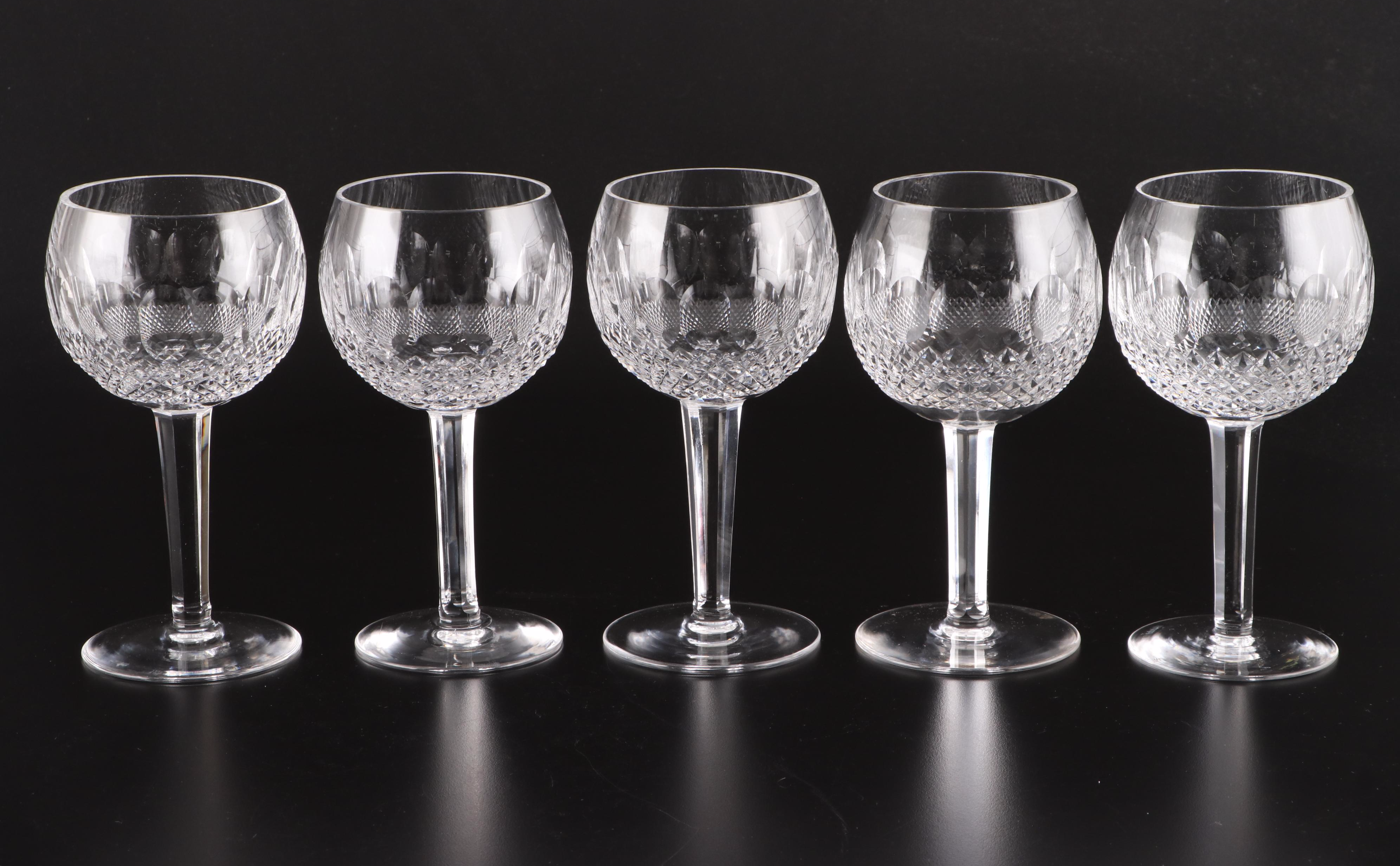 Waterford Crystal "Colleen Short Stem" Oversize Wine Glasses