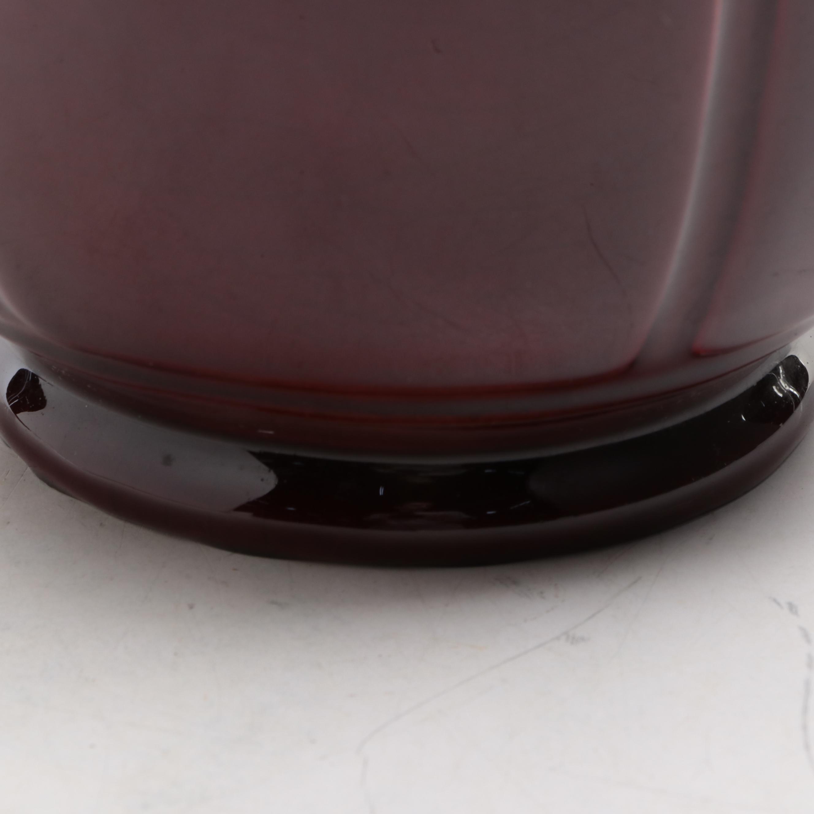 Rookwood Pottery Red Glazed Ceramic Vase, 1952