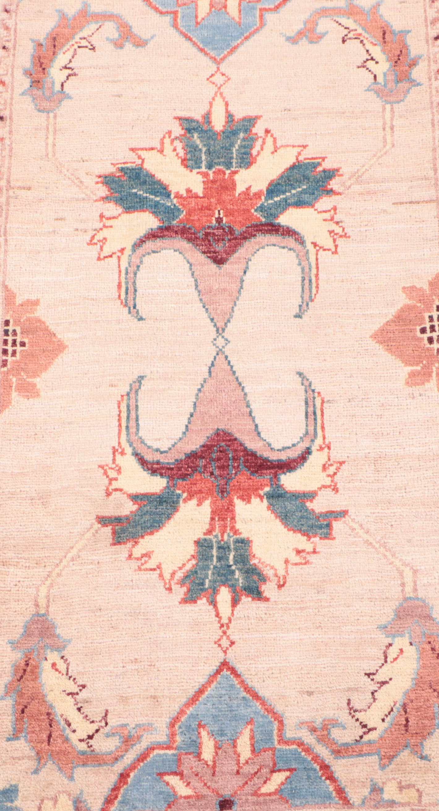 1'8 x 3'6 Hand-Knotted Indo-Turkish Hereke Accent Rug