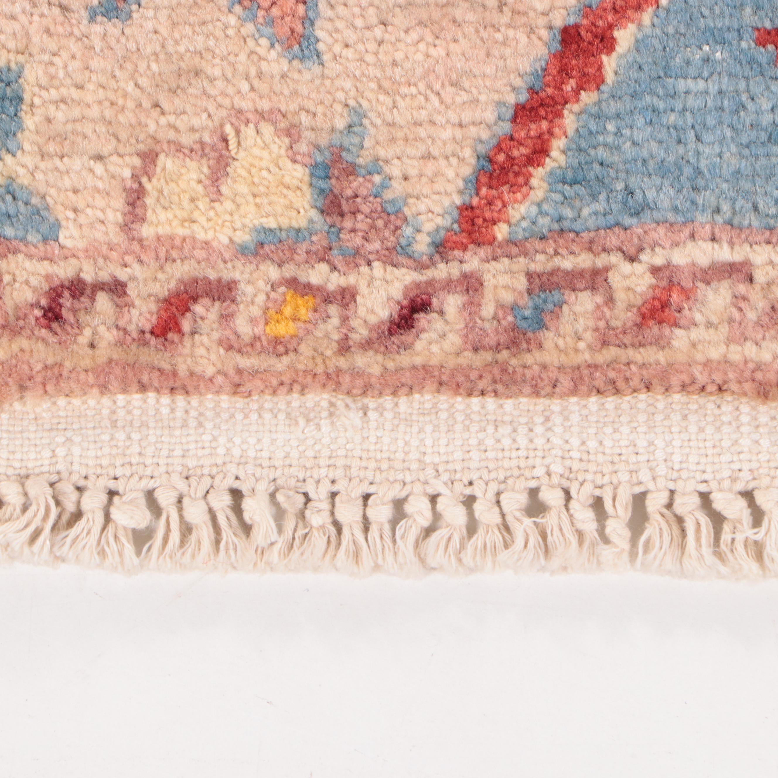 1'8 x 3'6 Hand-Knotted Indo-Turkish Hereke Accent Rug