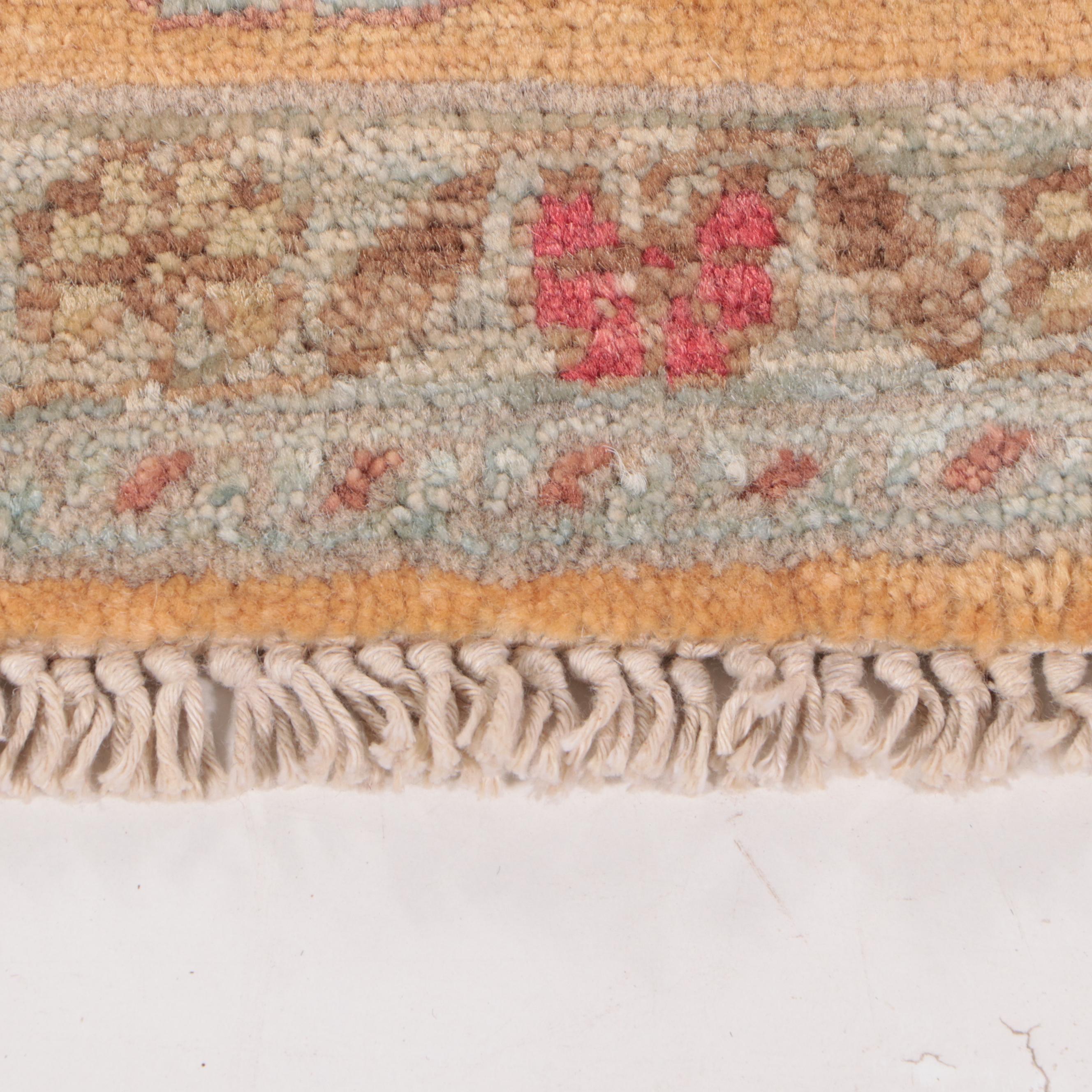 1'8 x 3'6 Hand-Knotted Indo-Turkish Hereke Accent Rug