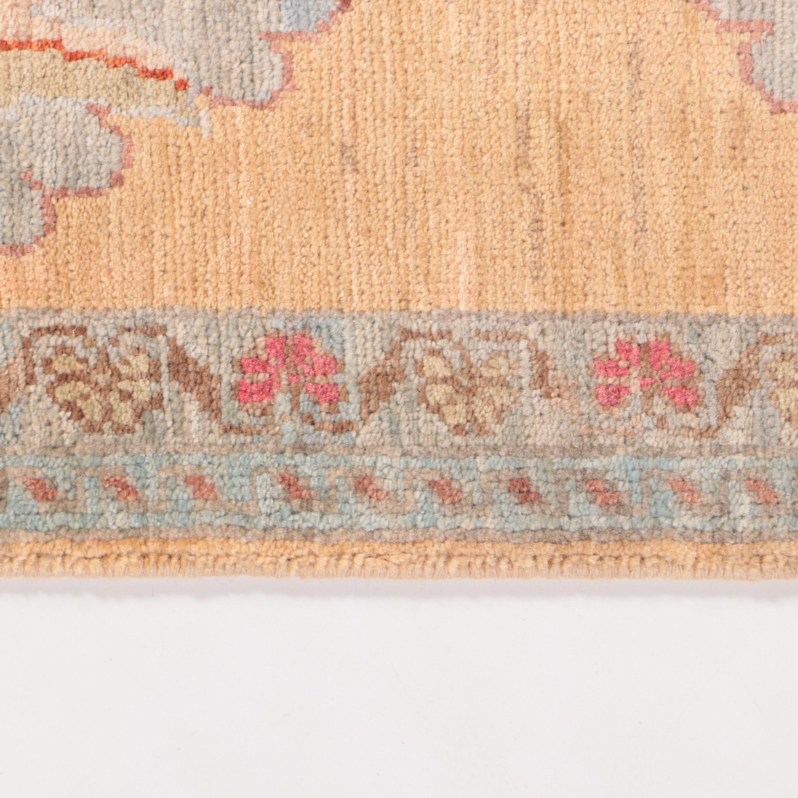 1'8 x 3'6 Hand-Knotted Indo-Turkish Hereke Accent Rug