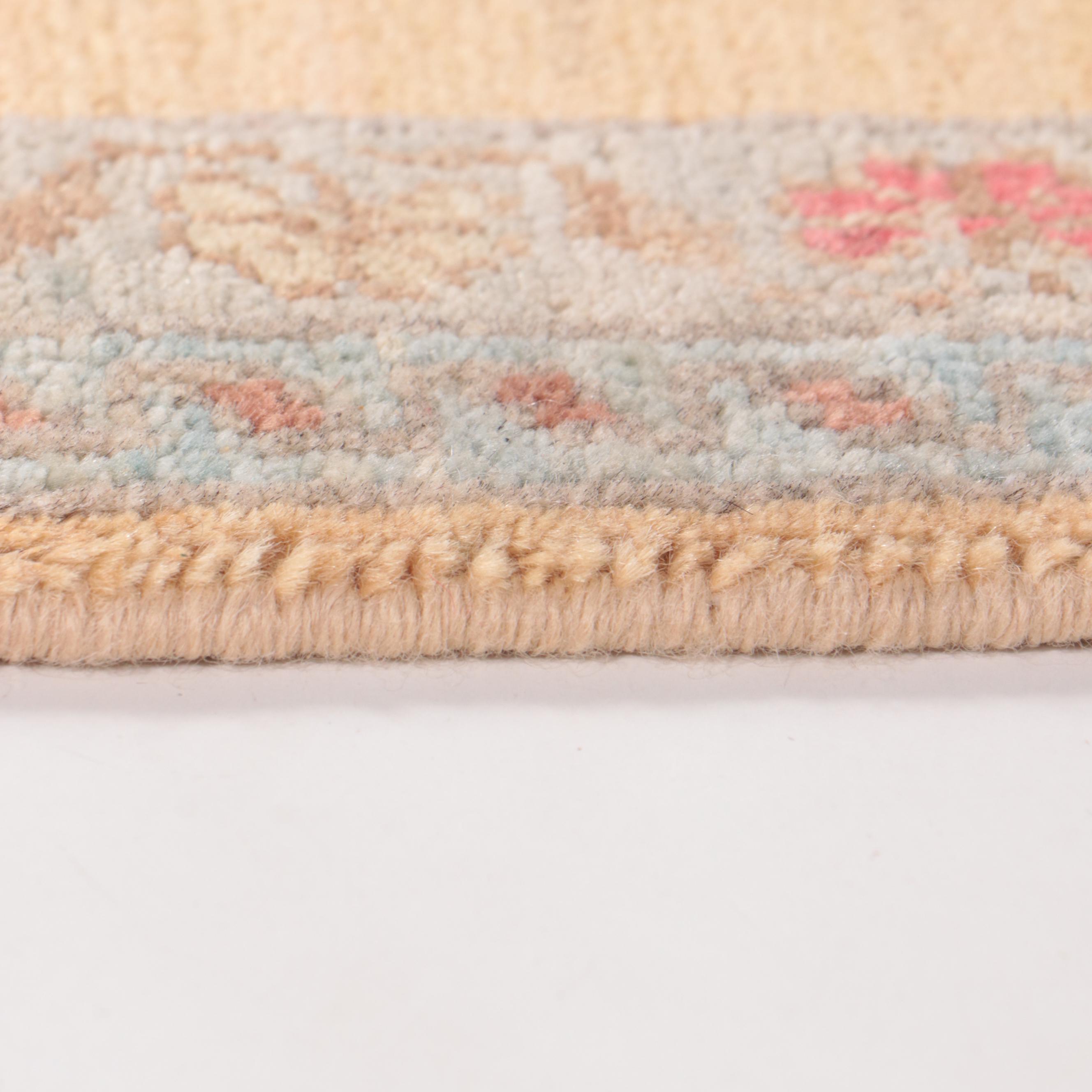 1'8 x 3'6 Hand-Knotted Indo-Turkish Hereke Accent Rug