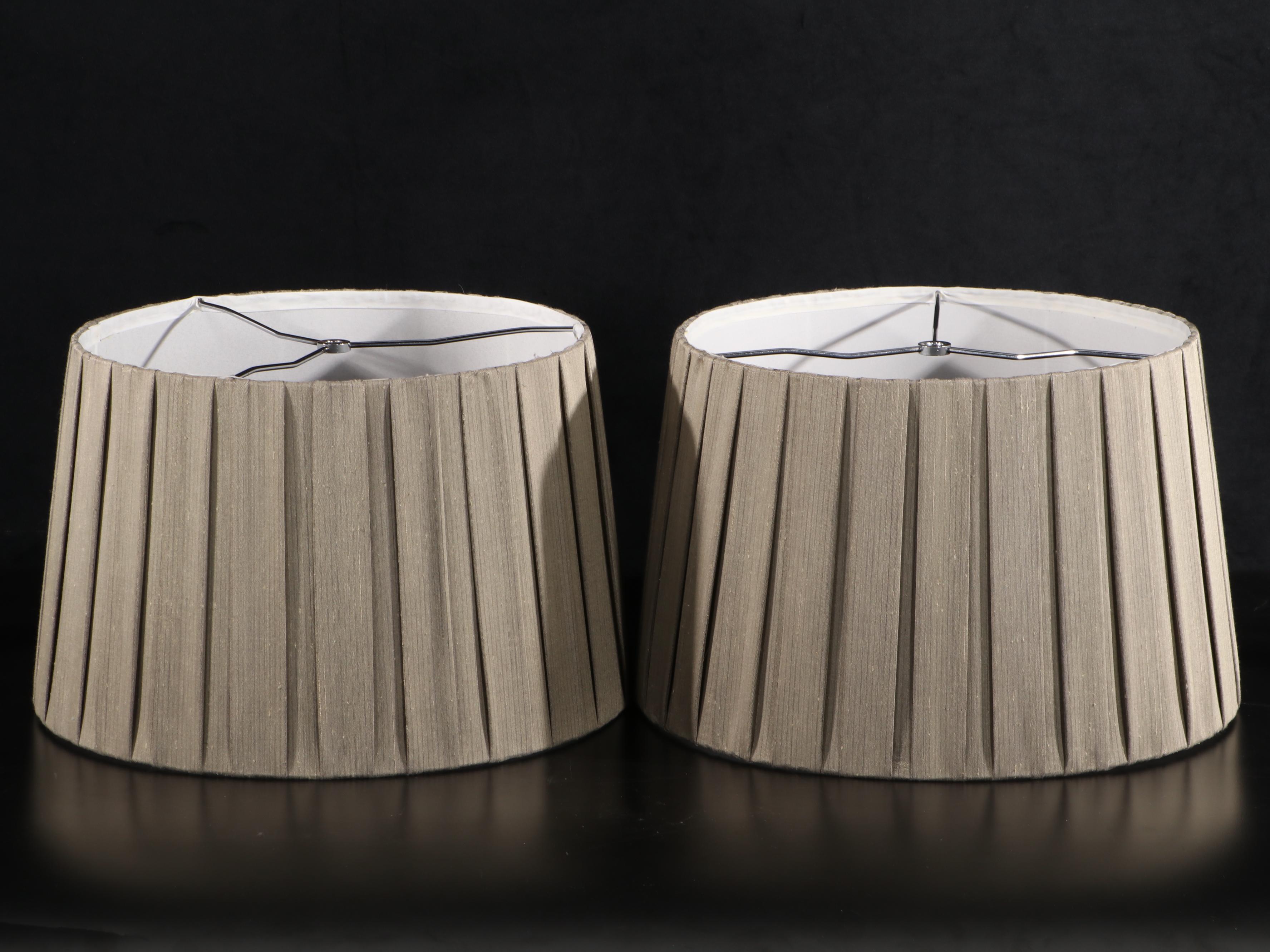 Elk Lighting Candelabra Style "Deshler" Polished Nickel and Glass Table Lamps