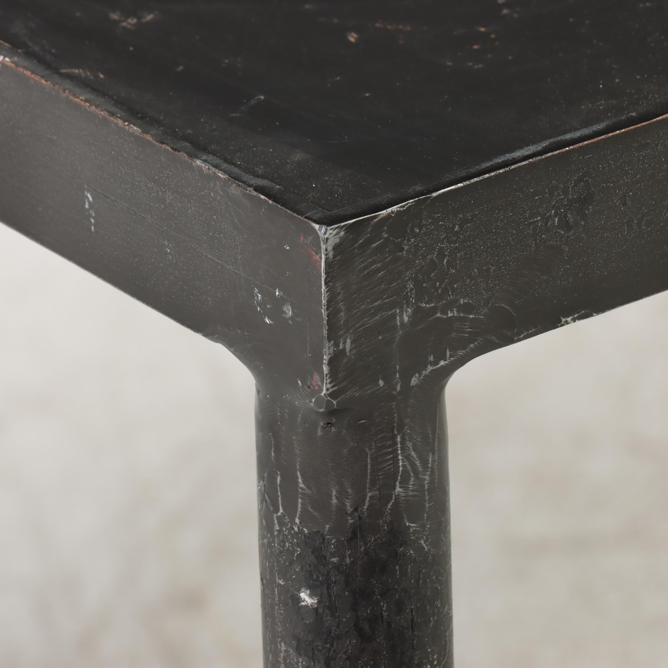Industrial Style Patinated Iron Console Table