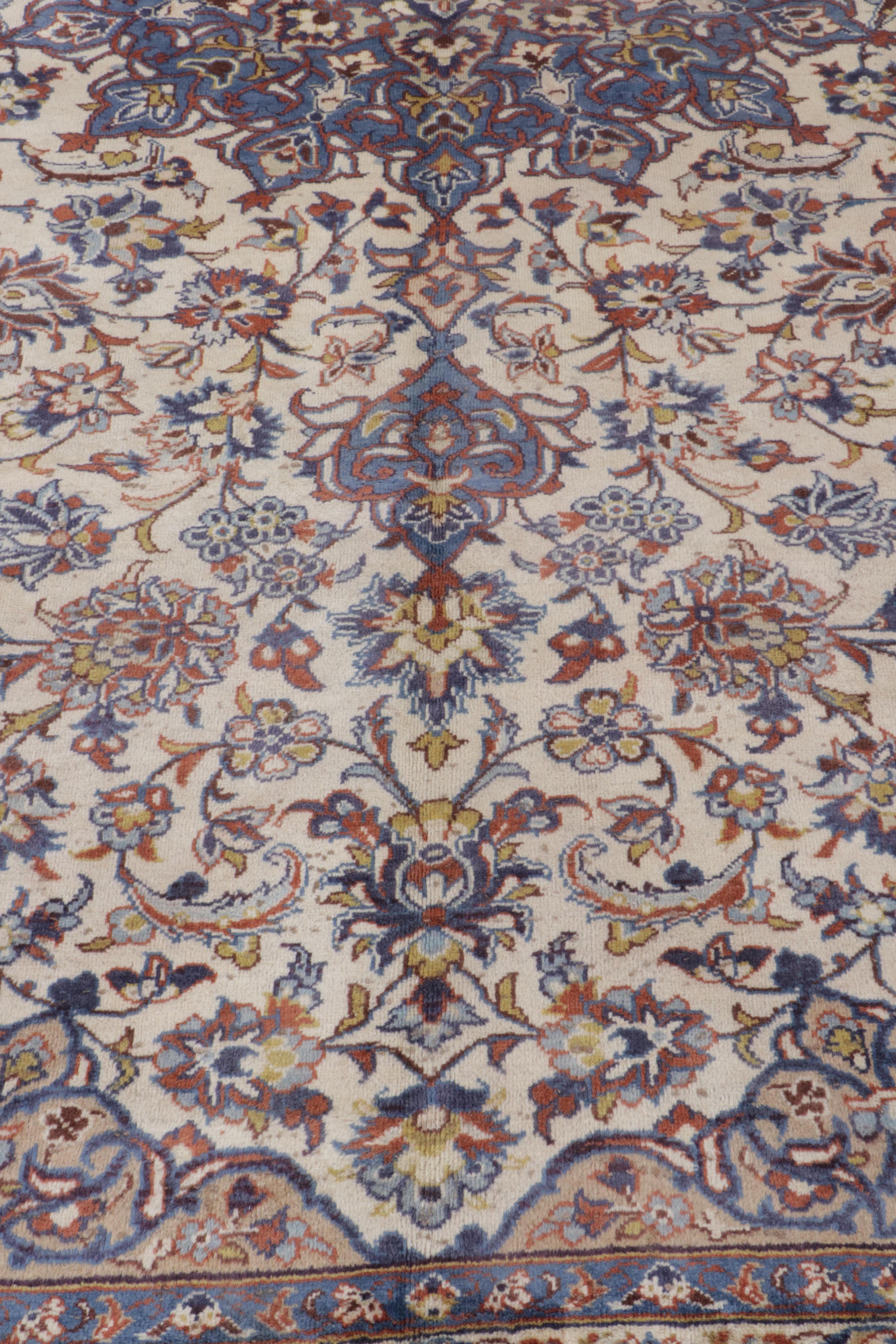 9'6 x 13'8 Hand-Knotted Persian Nain Room Sized Rug