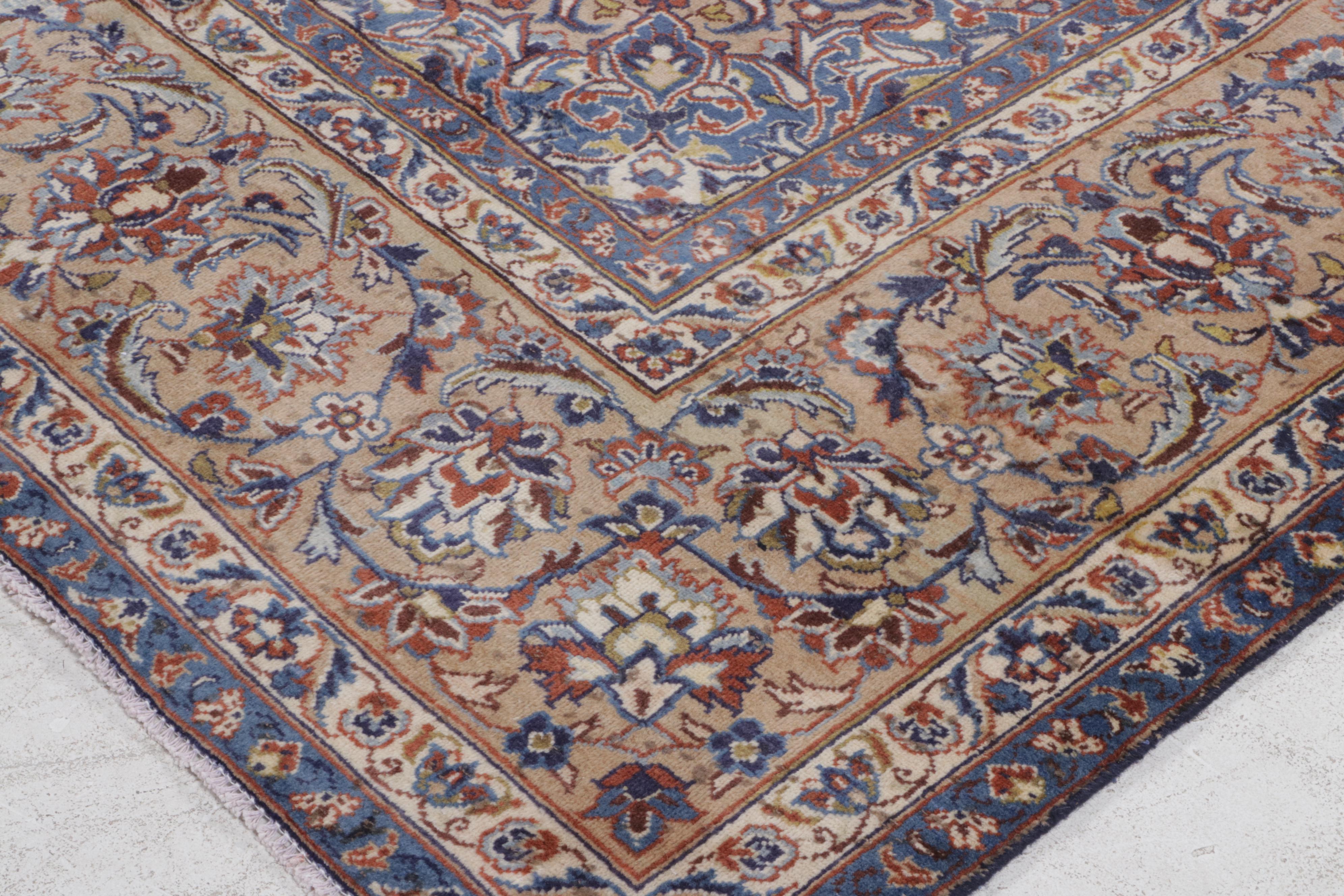 9'6 x 13'8 Hand-Knotted Persian Nain Room Sized Rug