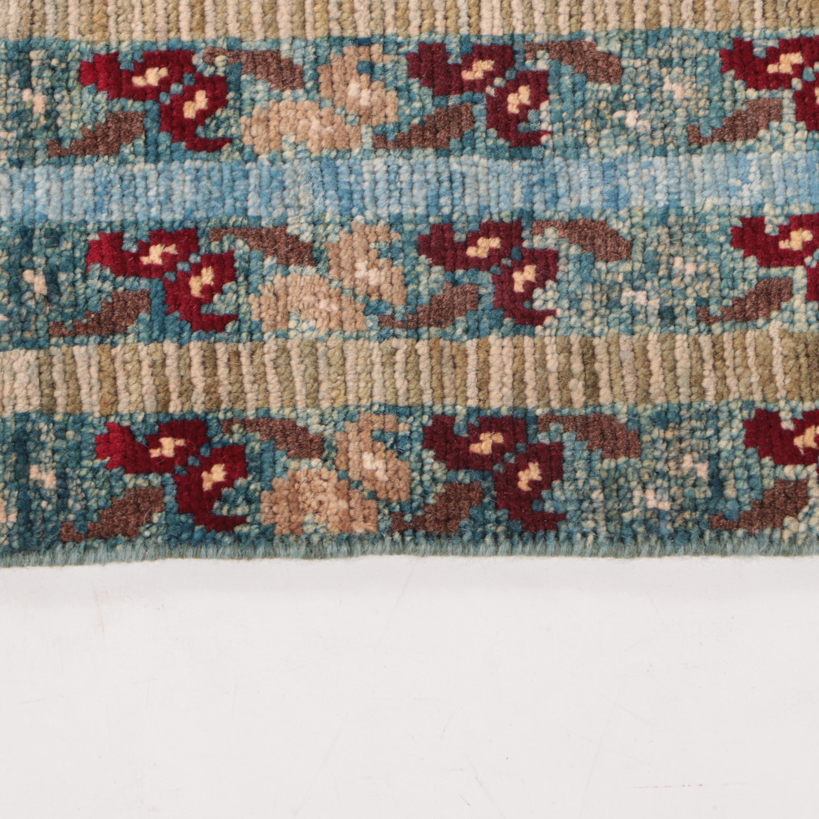 1'9 x 3'2 Hand-Knotted Indo-Caucasian Kazak Accent Rug