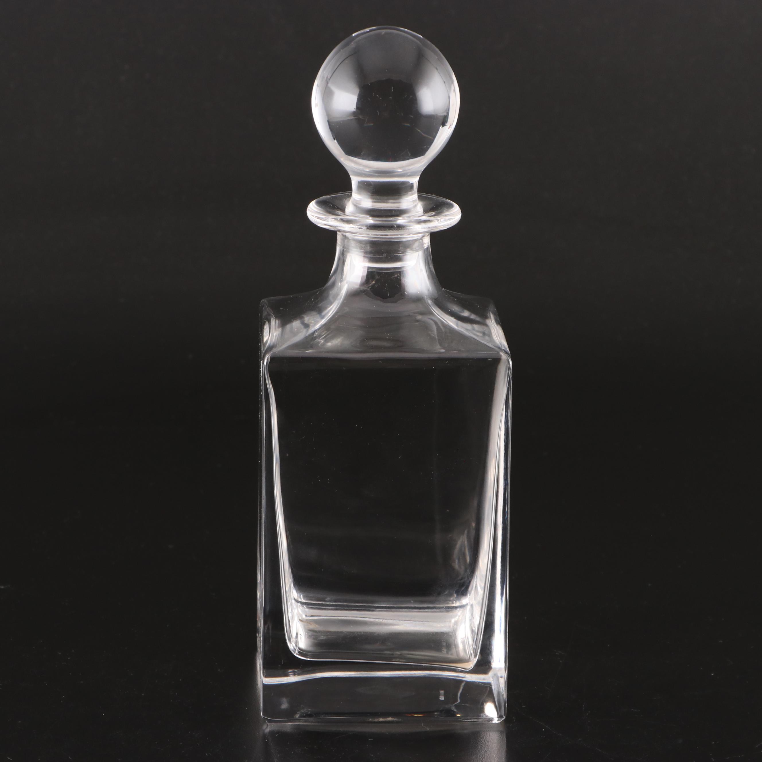 Tiffany & Co. Crystal Decanter with Glass Brandy Snifters