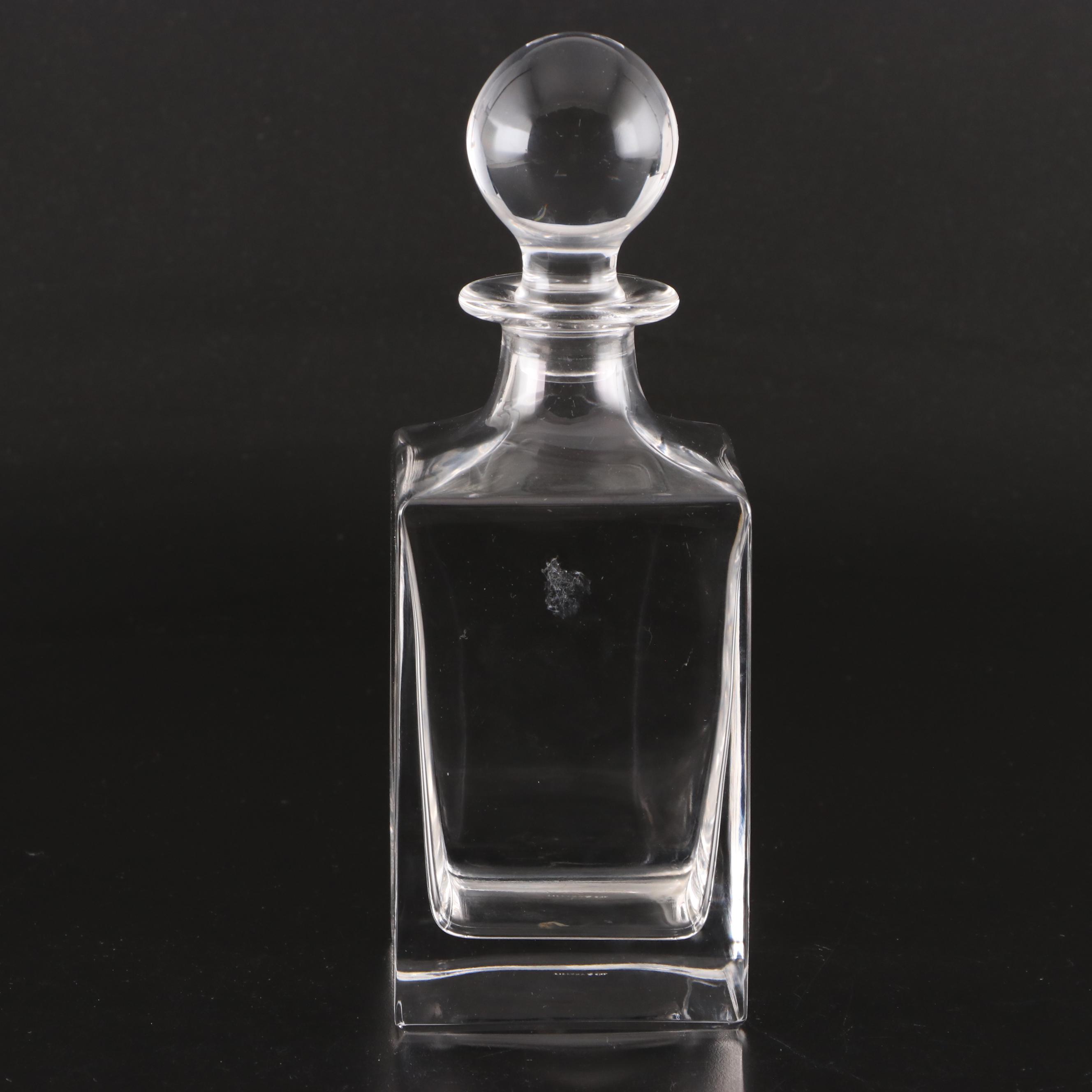 Tiffany & Co. Crystal Decanter with Glass Brandy Snifters