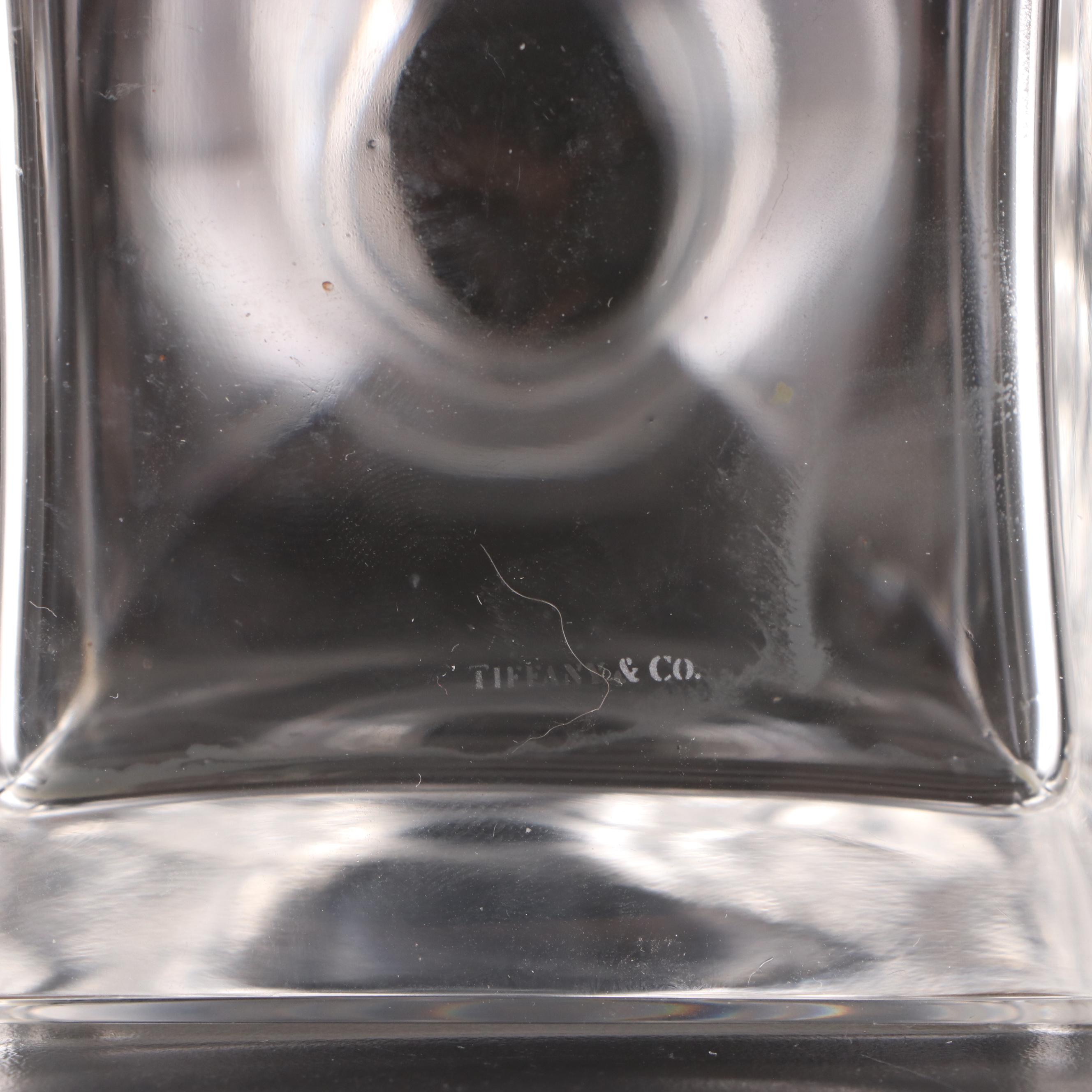 Tiffany & Co. Crystal Decanter with Glass Brandy Snifters