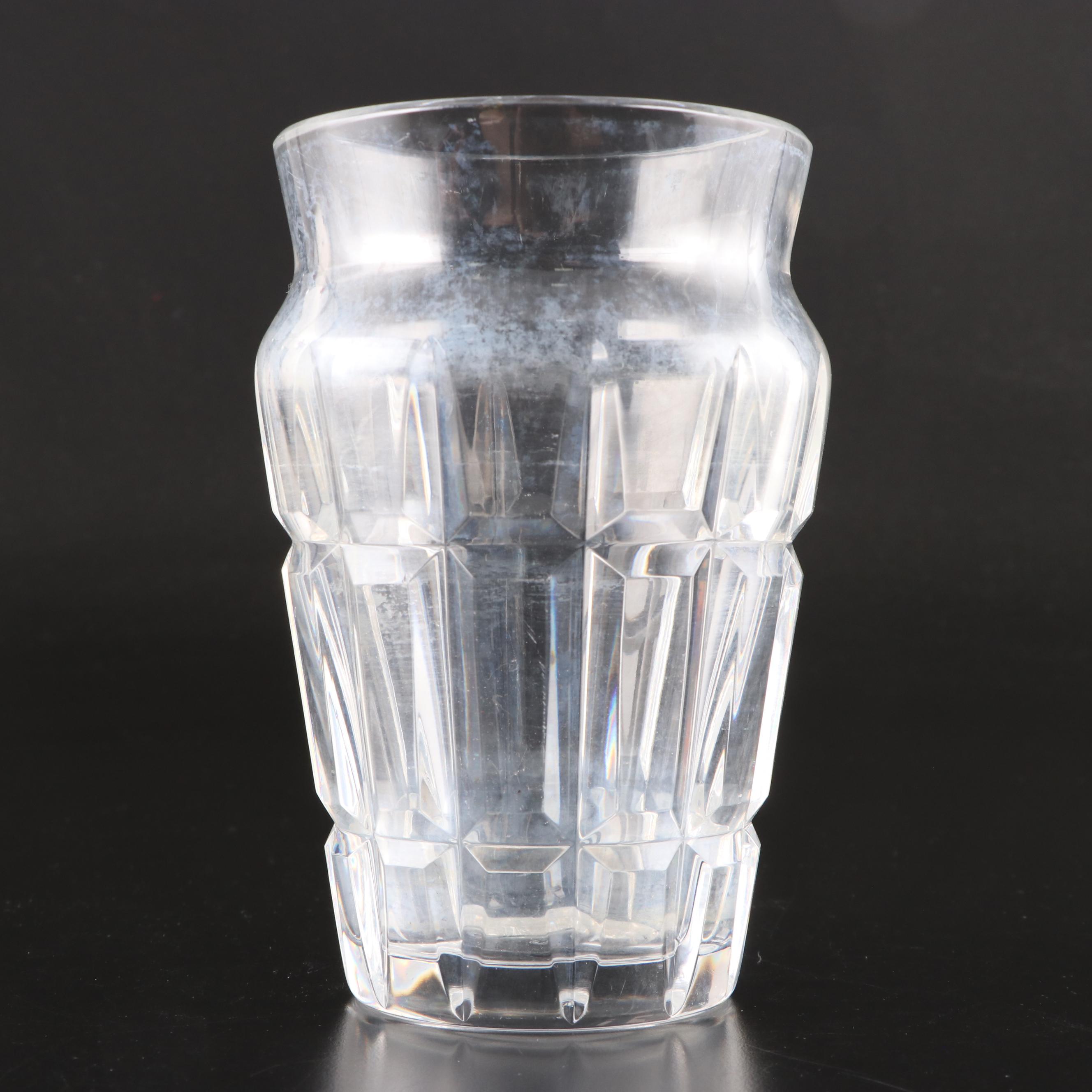 Baccarat "Nadine" Cut Crystal Vase, Late 20th Century