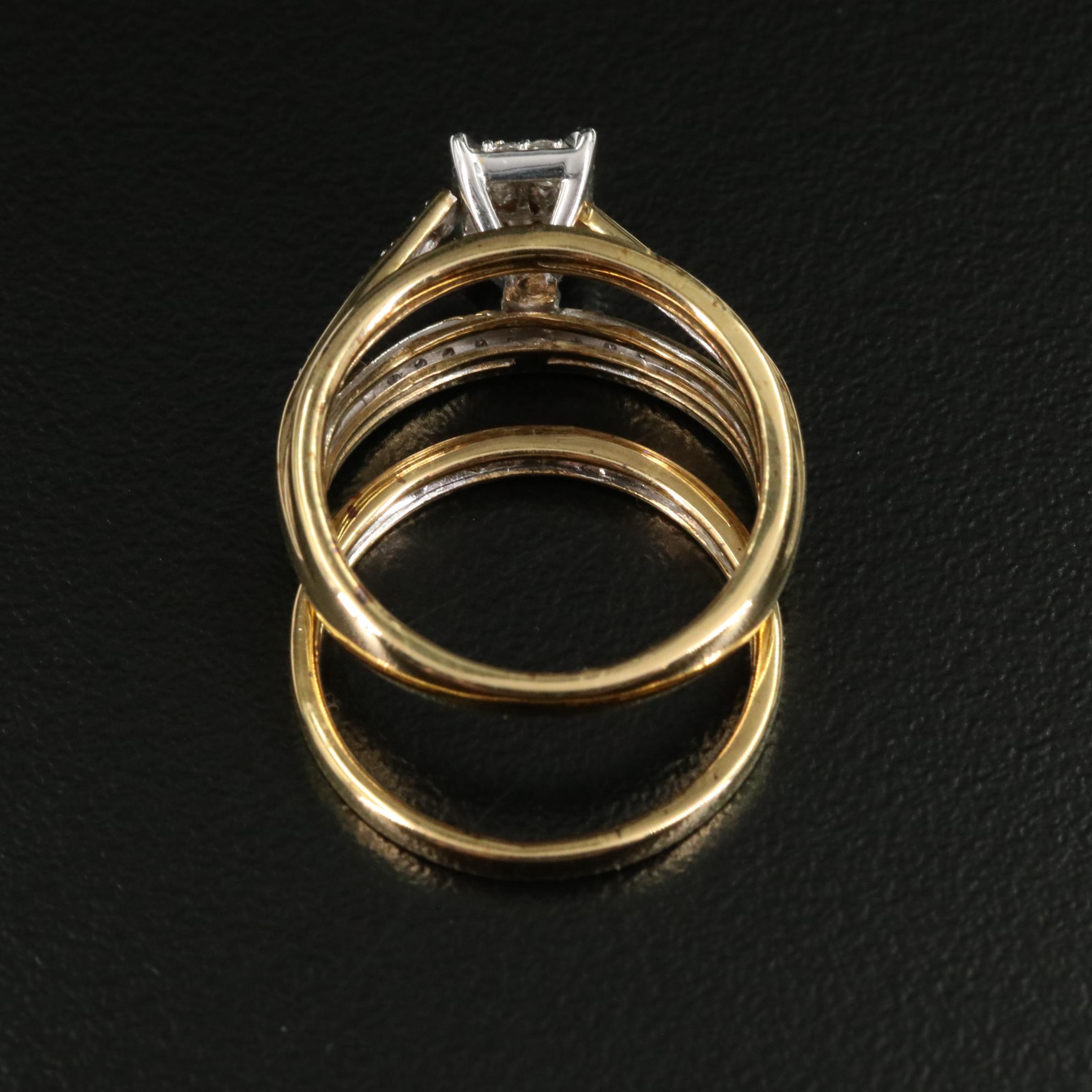 Sterling 0.26 CTW Diamond Rings