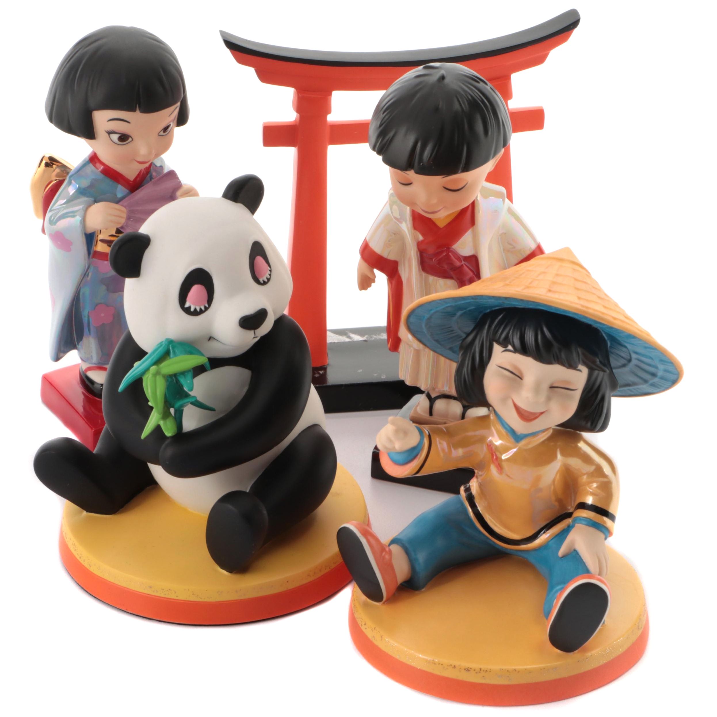 Walt Disney Classics It's a Small World After All "Oneesama" and Other Figurines