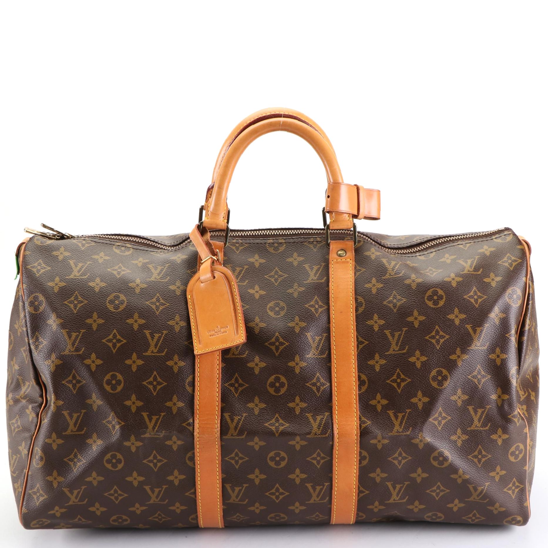 Louis Vuitton Keepall 50 in Monogram Canvas and Vachetta Leather