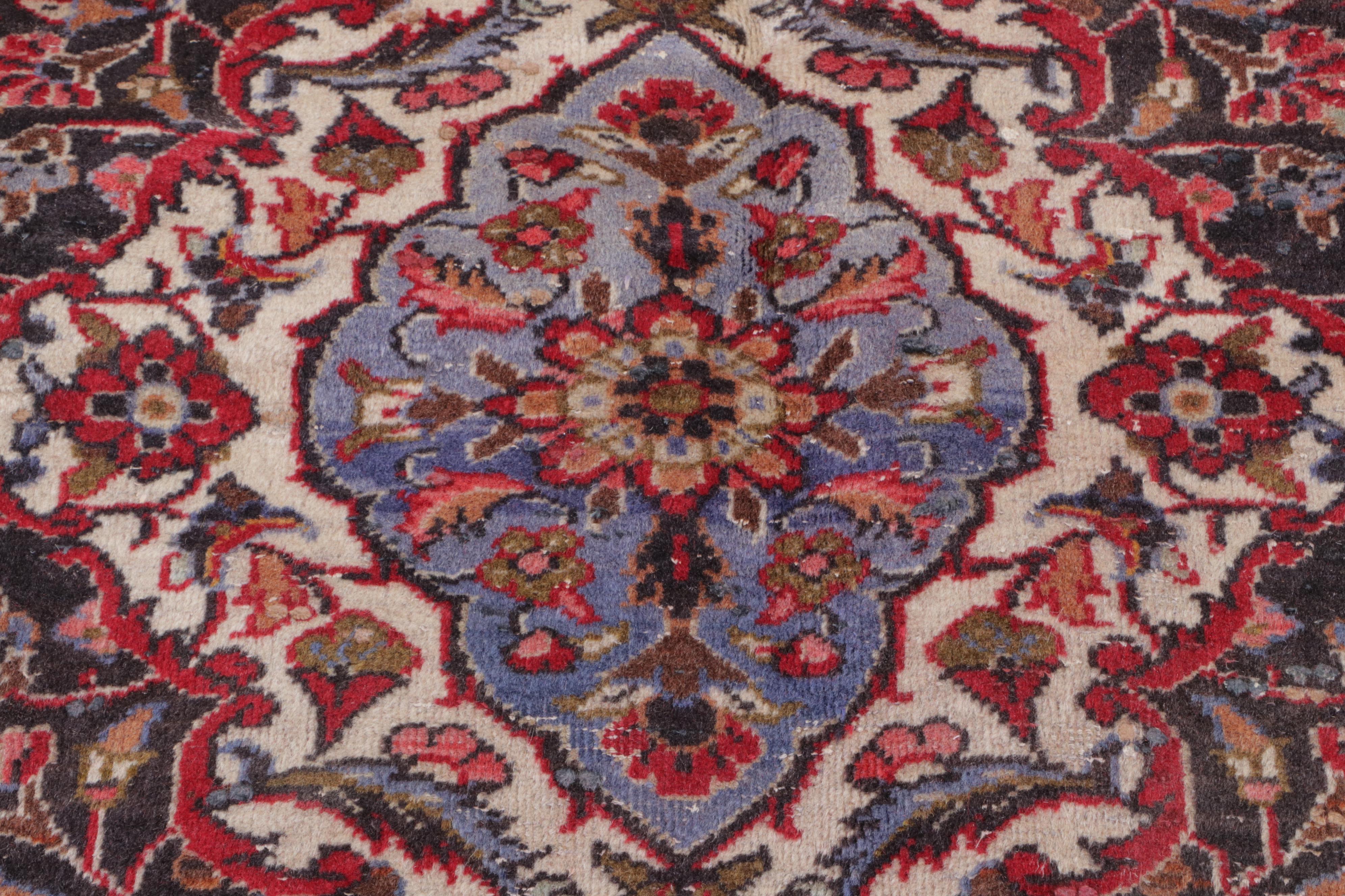 8'3 x 11'3 Hand-Knotted Persian Kashan Area Rug